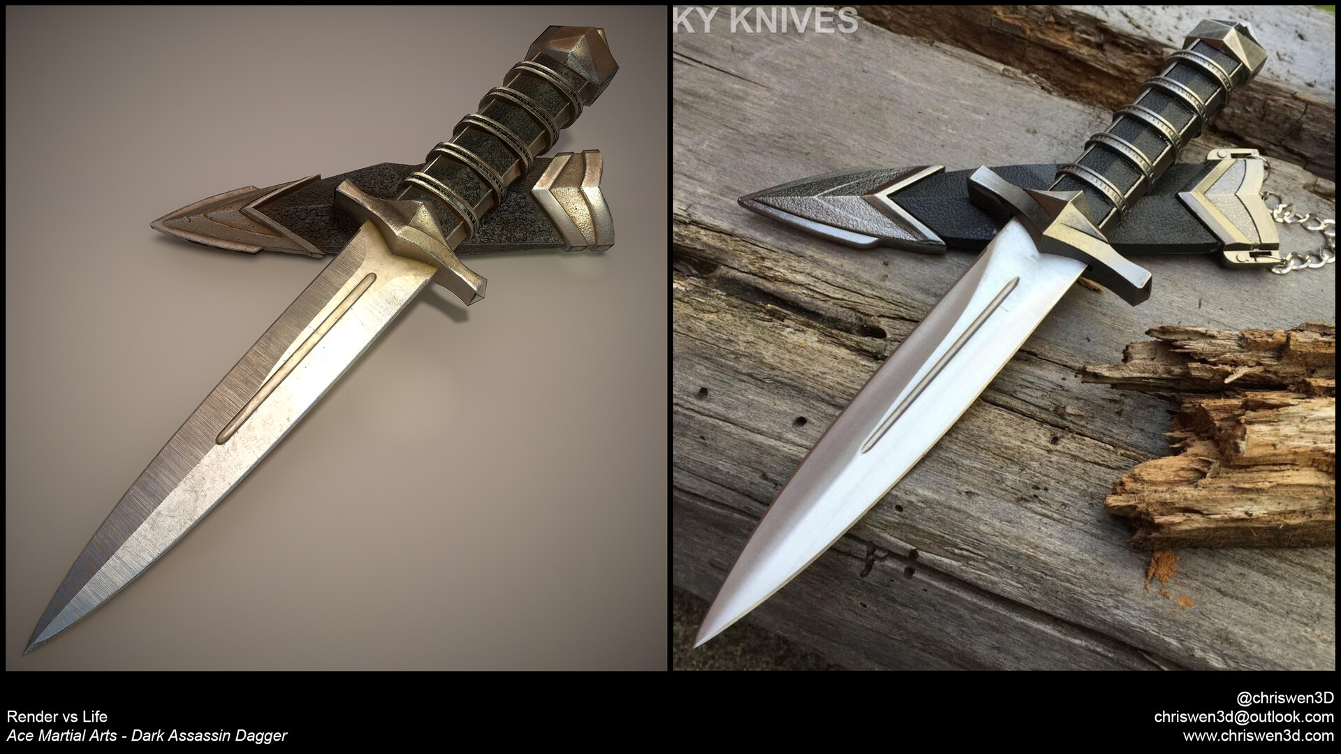 Chris Wen Ace Martial Arts Dark Assassin Dagger