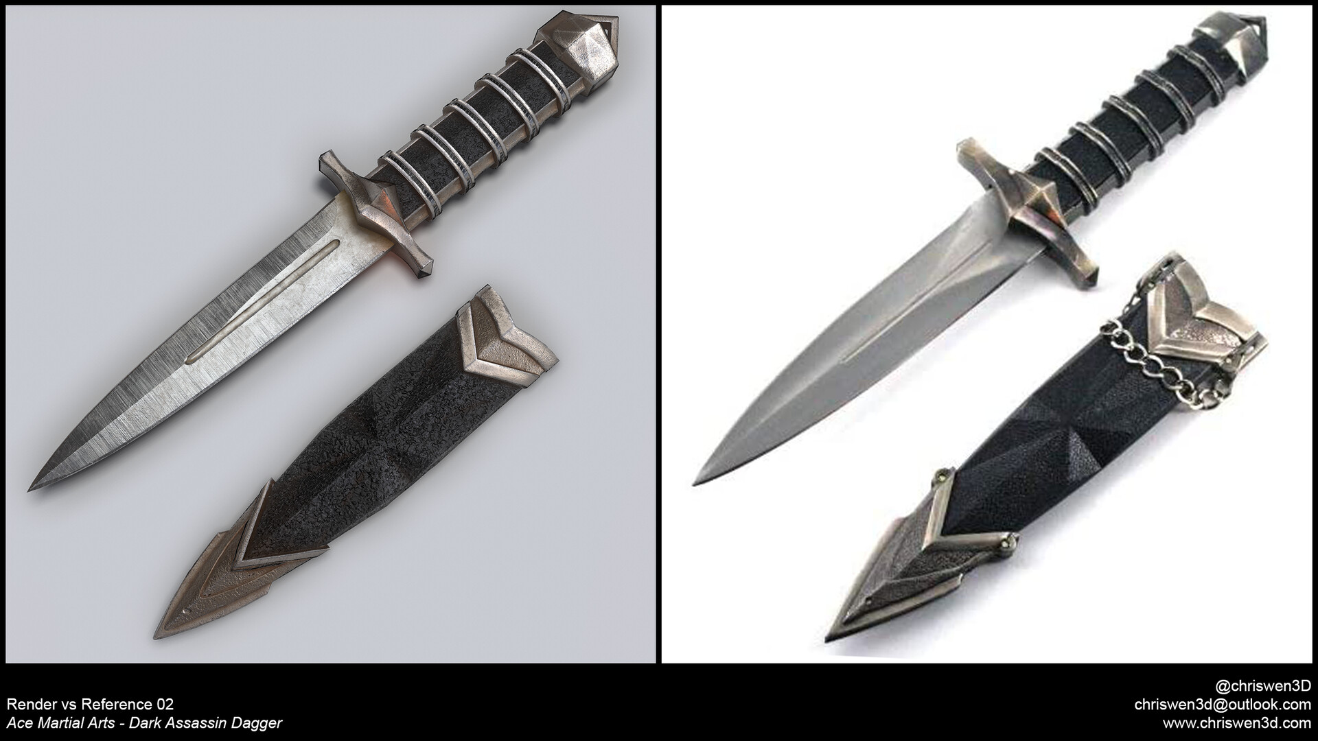 Chris Wen Ace Martial Arts Dark Assassin Dagger