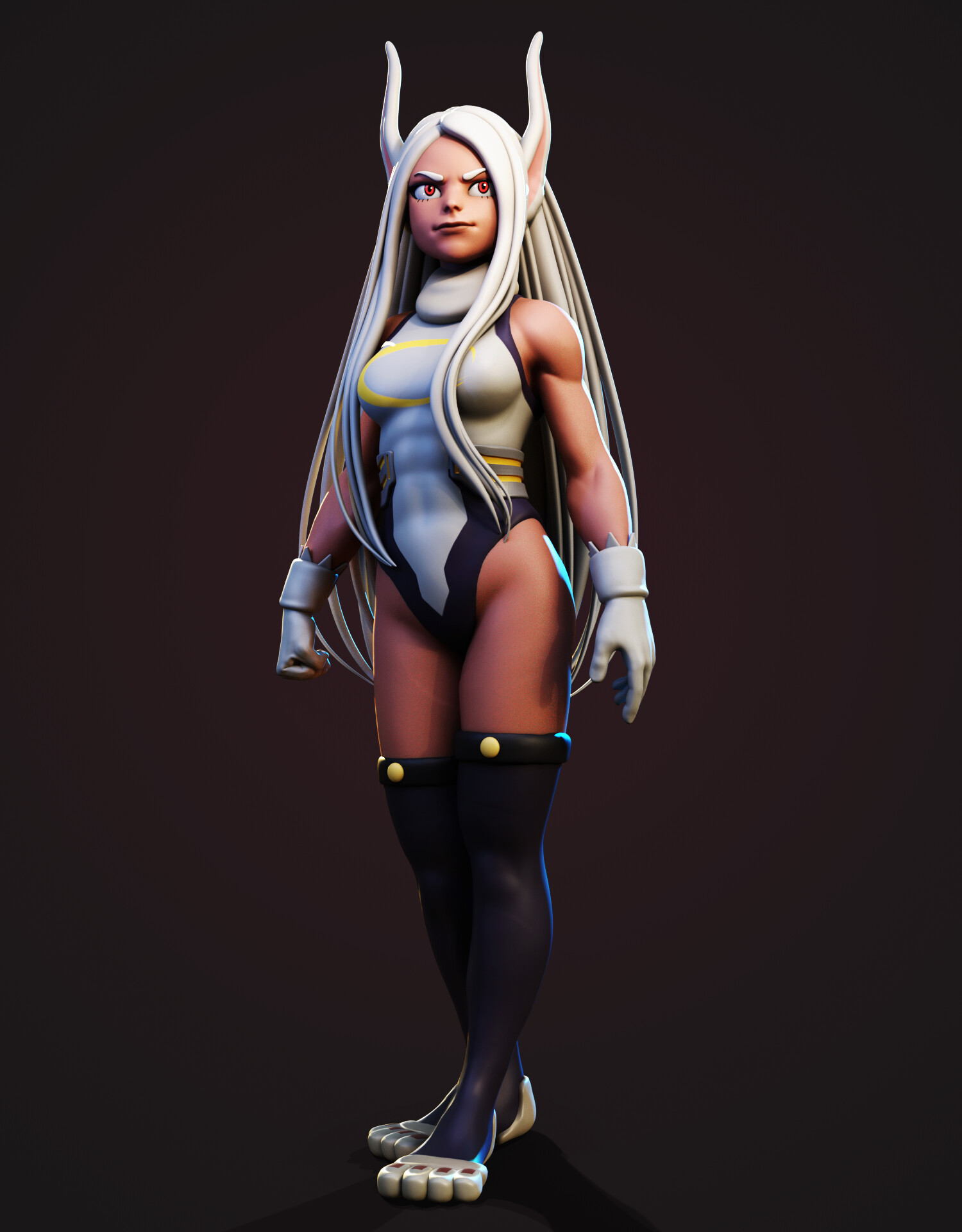 Artstation Rabbit Hero Mirko My Hero Academia Yan Sculpts