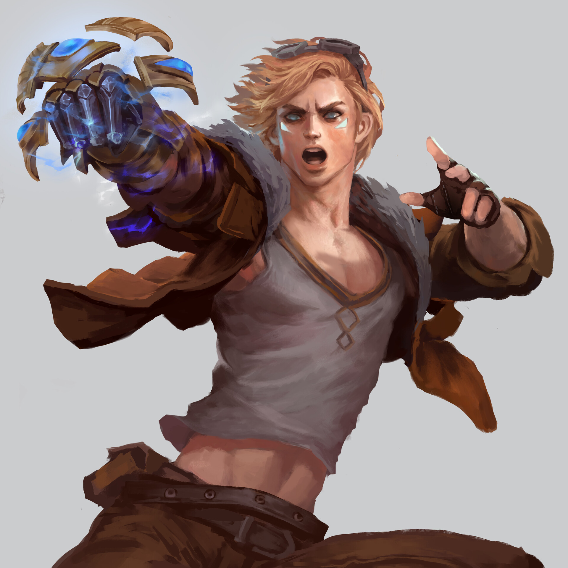 Ezreal Fanart- i don't know how to play him tho.... 