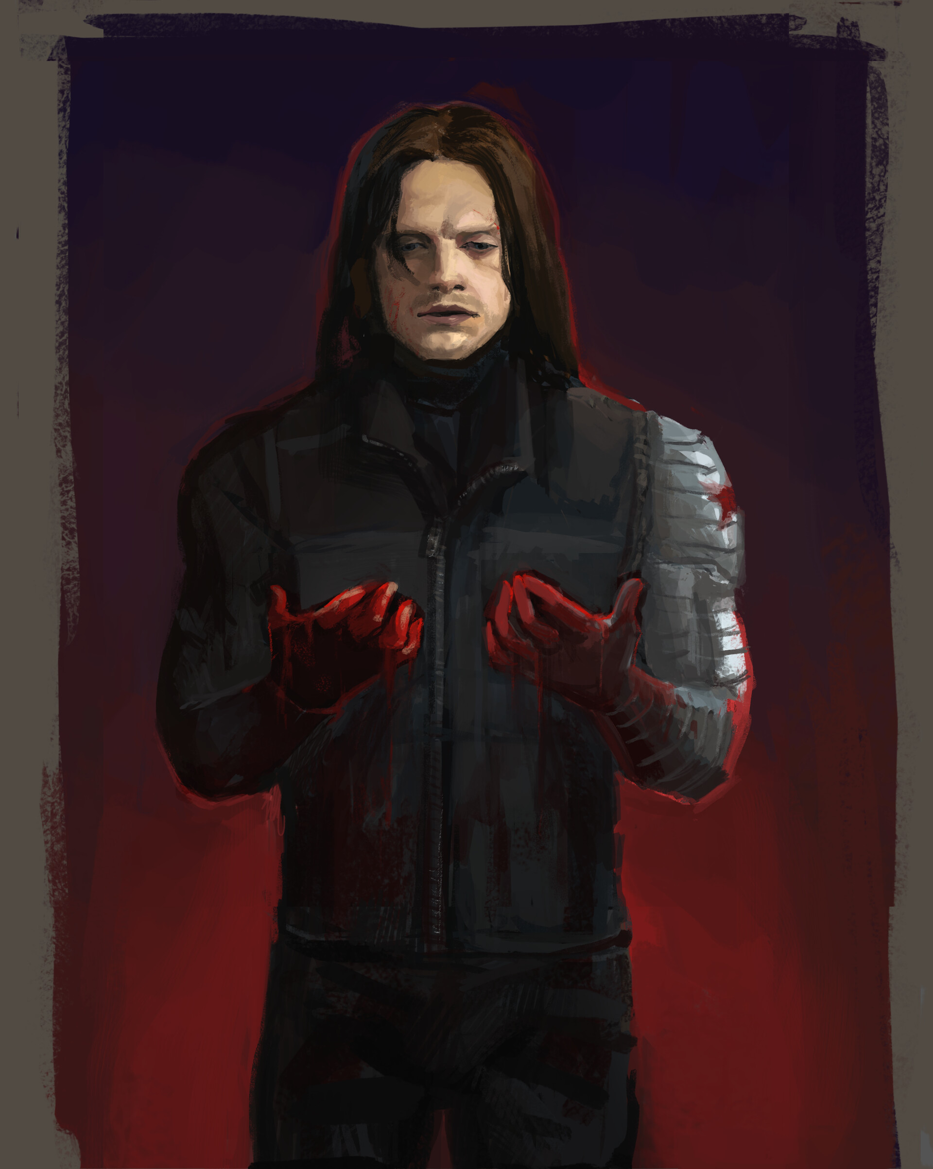 Marvel fan art, Bucky Barnes. "What have I become?" - he ...