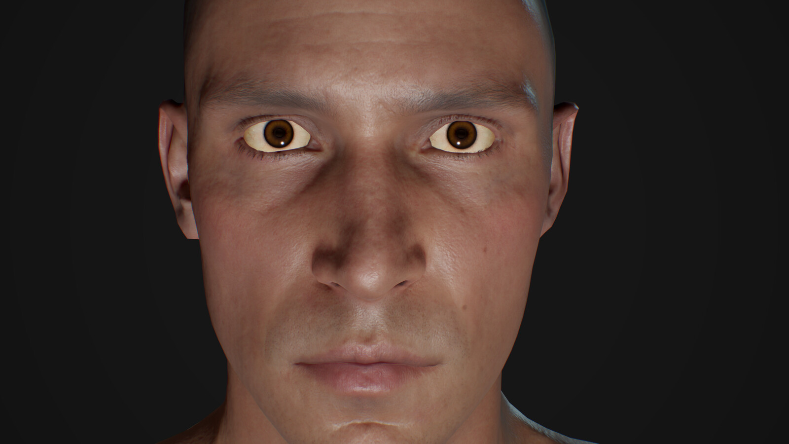 Боб Кейн 3d realistic. Мужская голова 3д модель с высоким качеством текстур.