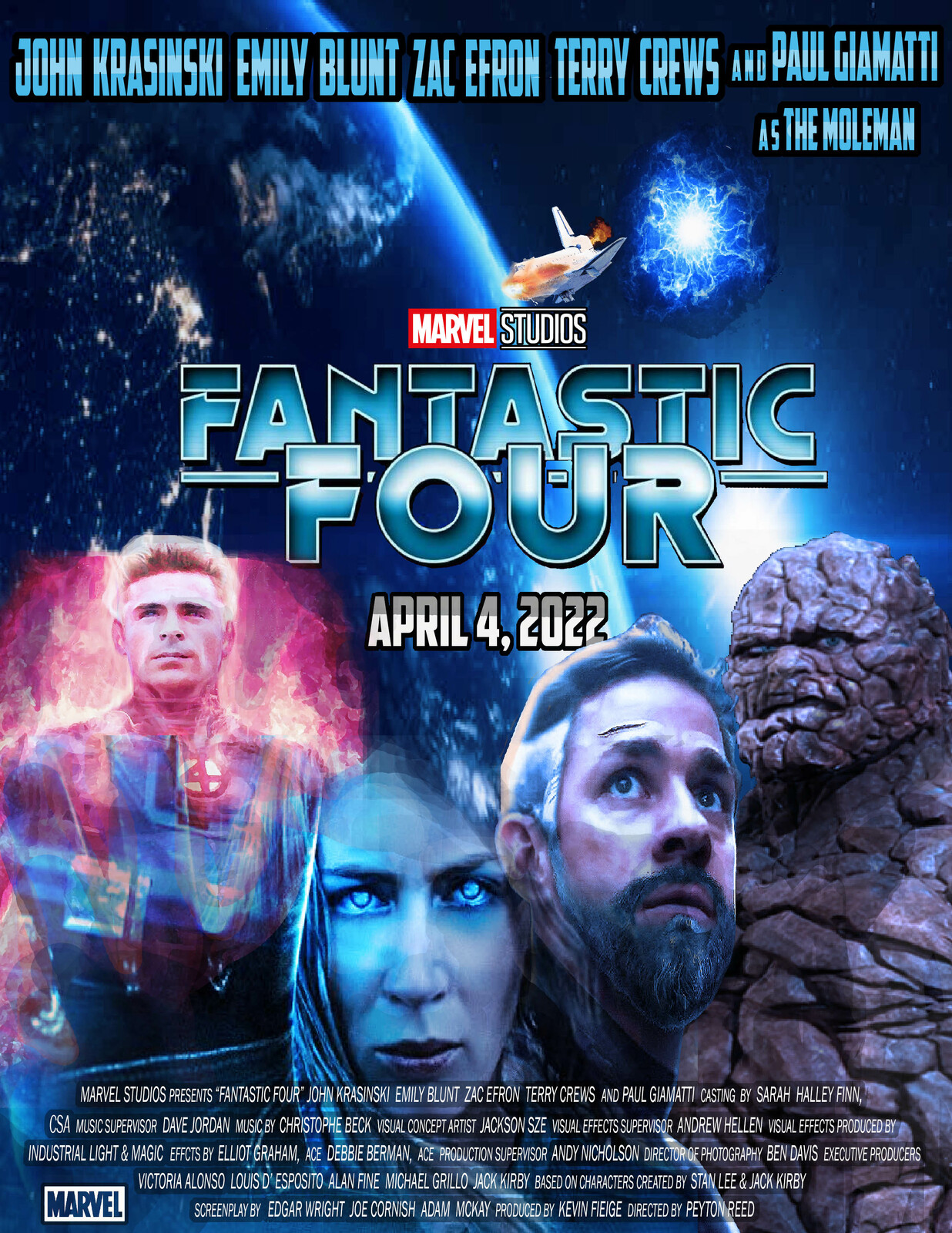 Artstation Mcu Fantastic 4 Poster 2022 Nate Senay