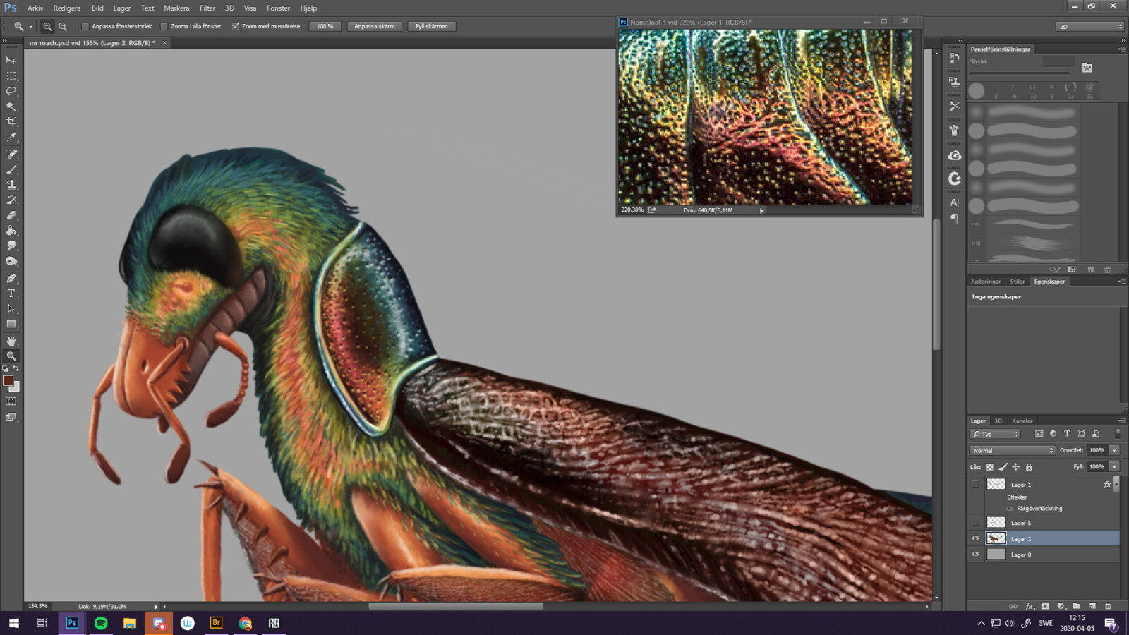 Working on the iridicent again