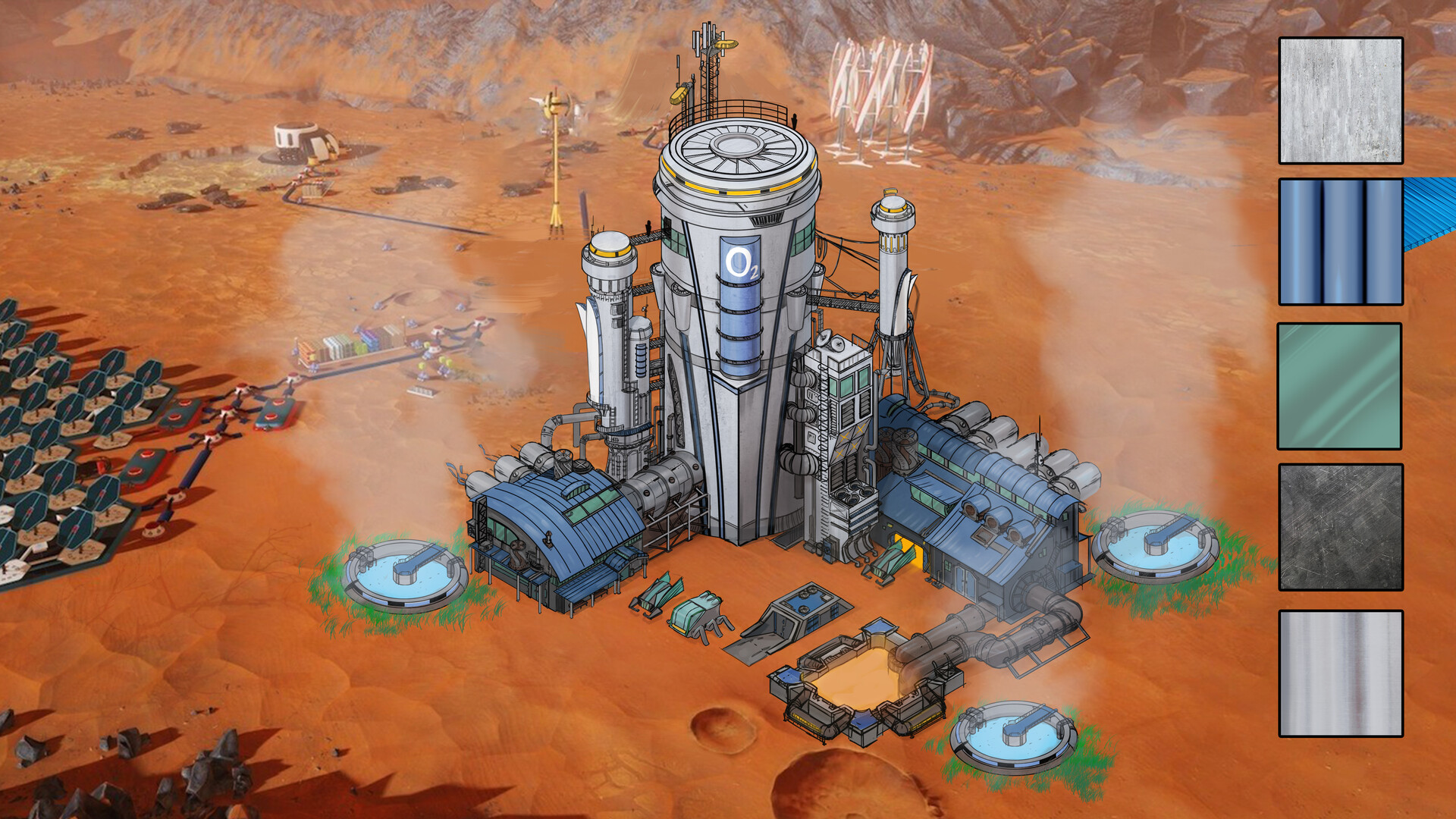 ArtStation Concept of a plant for the production of oxygen on Mars