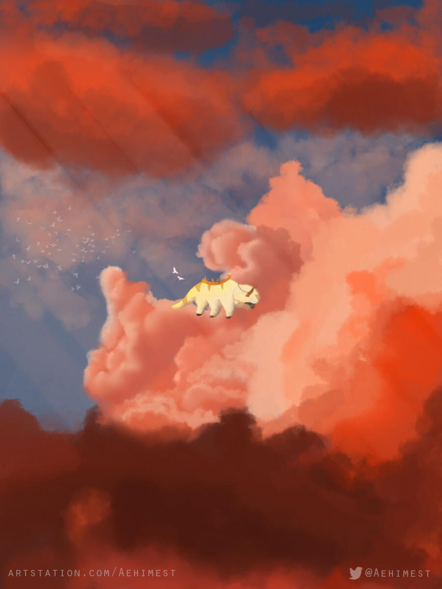 Artstation Team Avatar And The Sunset Sky Thamires Costa