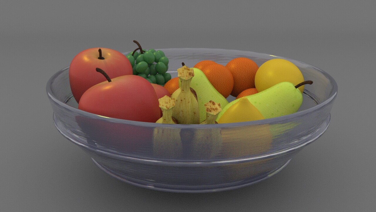 3D Fruit Still Life