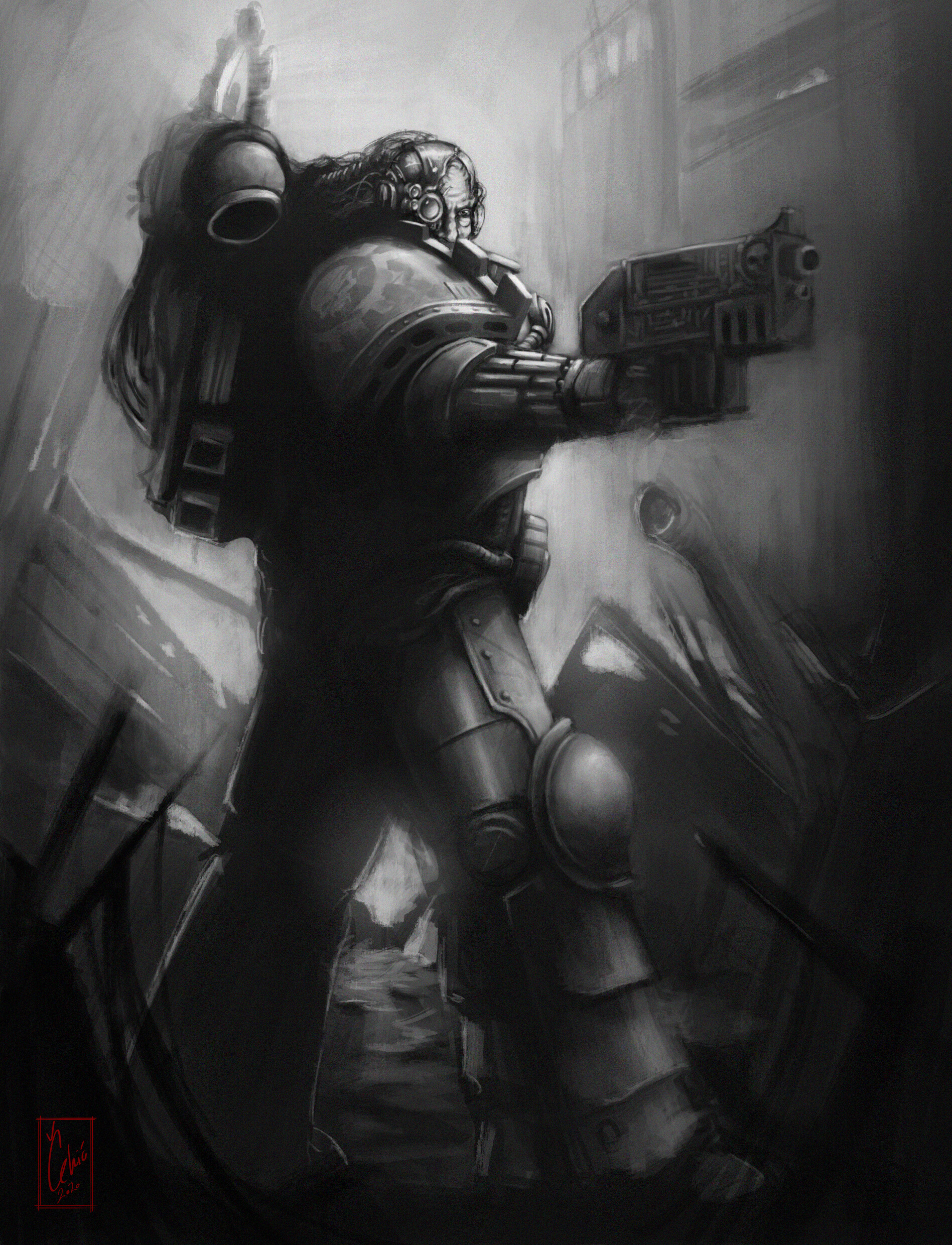 ArtStation Iron Hand Astartes