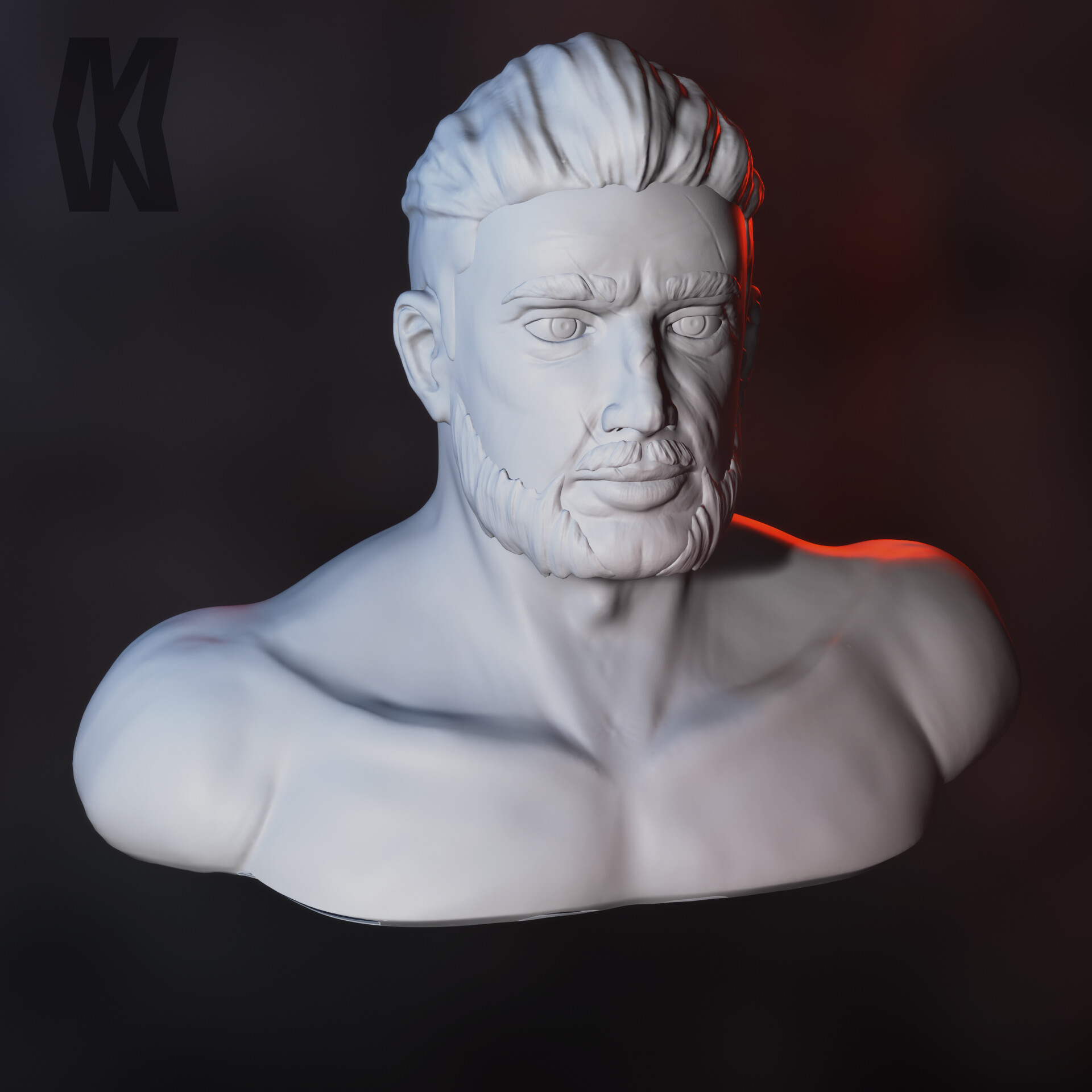 ArtStation - Male Bust Sculpt