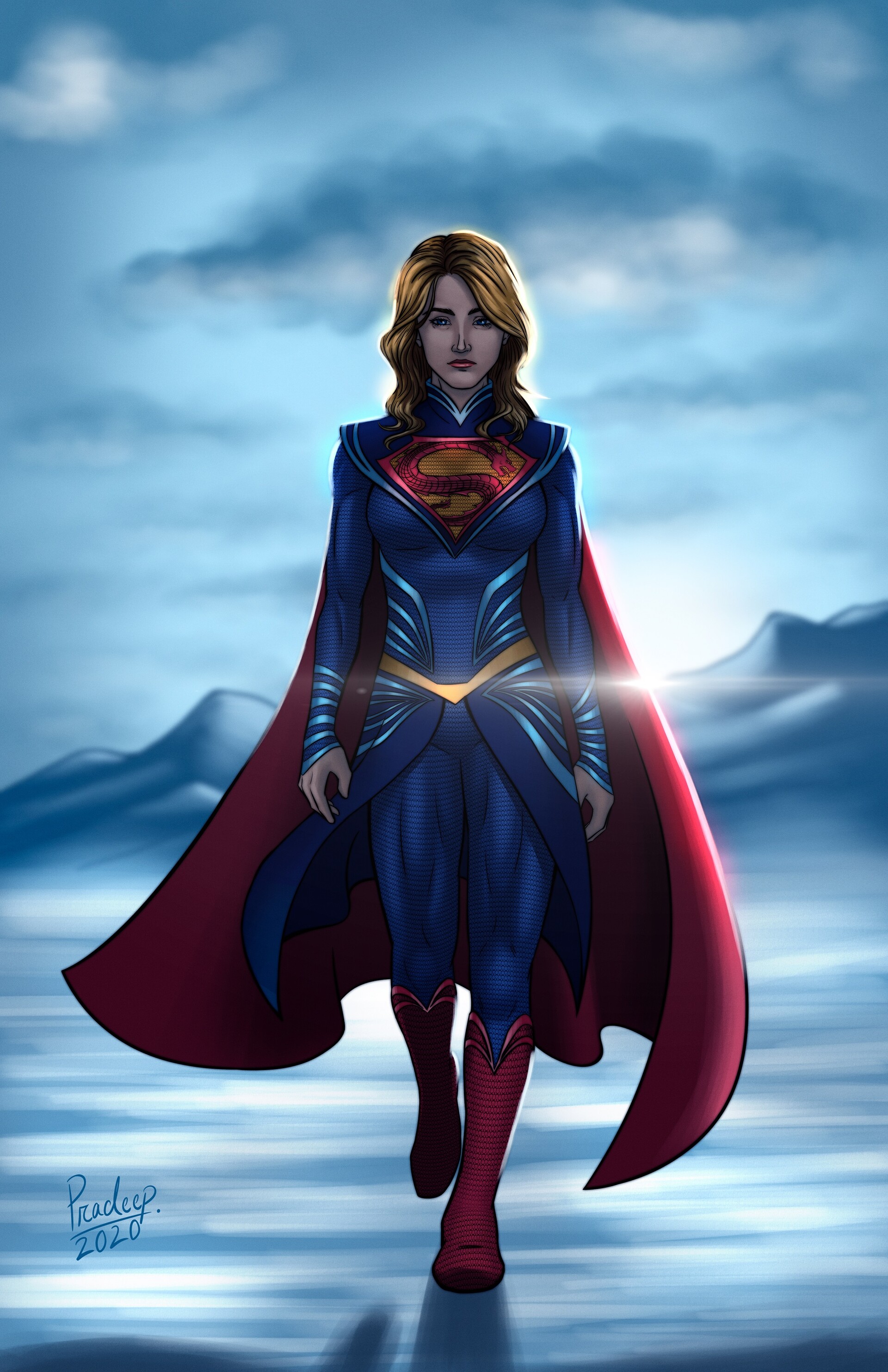 Artstation Supergirl Commission