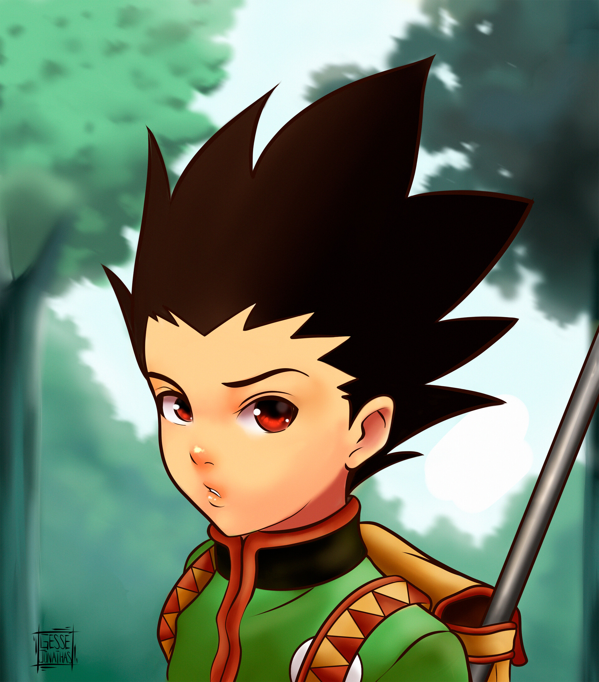 Artstation Gon Hunter X Hunter Gesse Jonathas Check out this fantastic collection of hunter x hunter wallpapers, with 72 hunter x hunter background images for your desktop, phone or tablet. artstation gon hunter x hunter