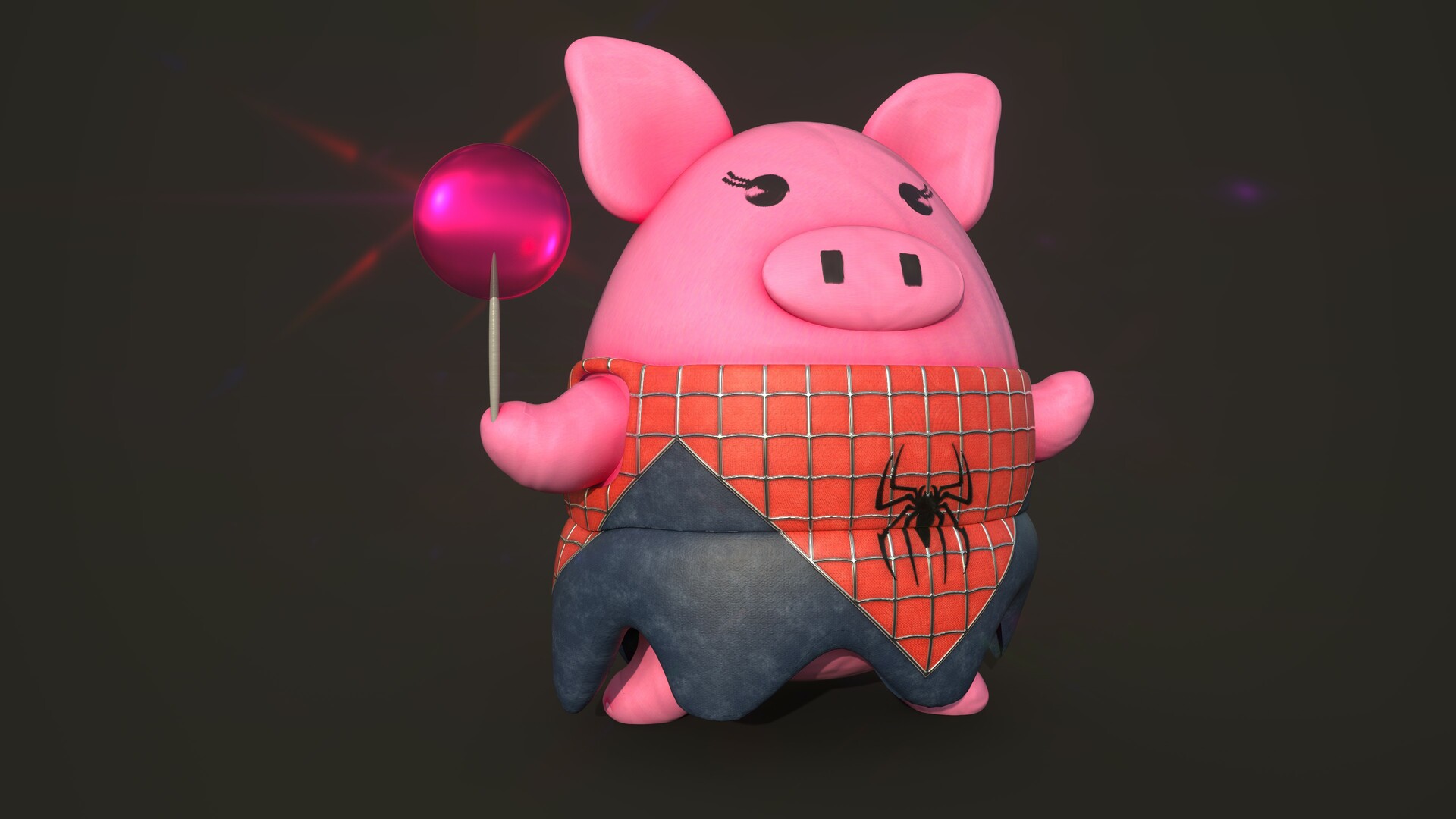 Spider shop pig plush