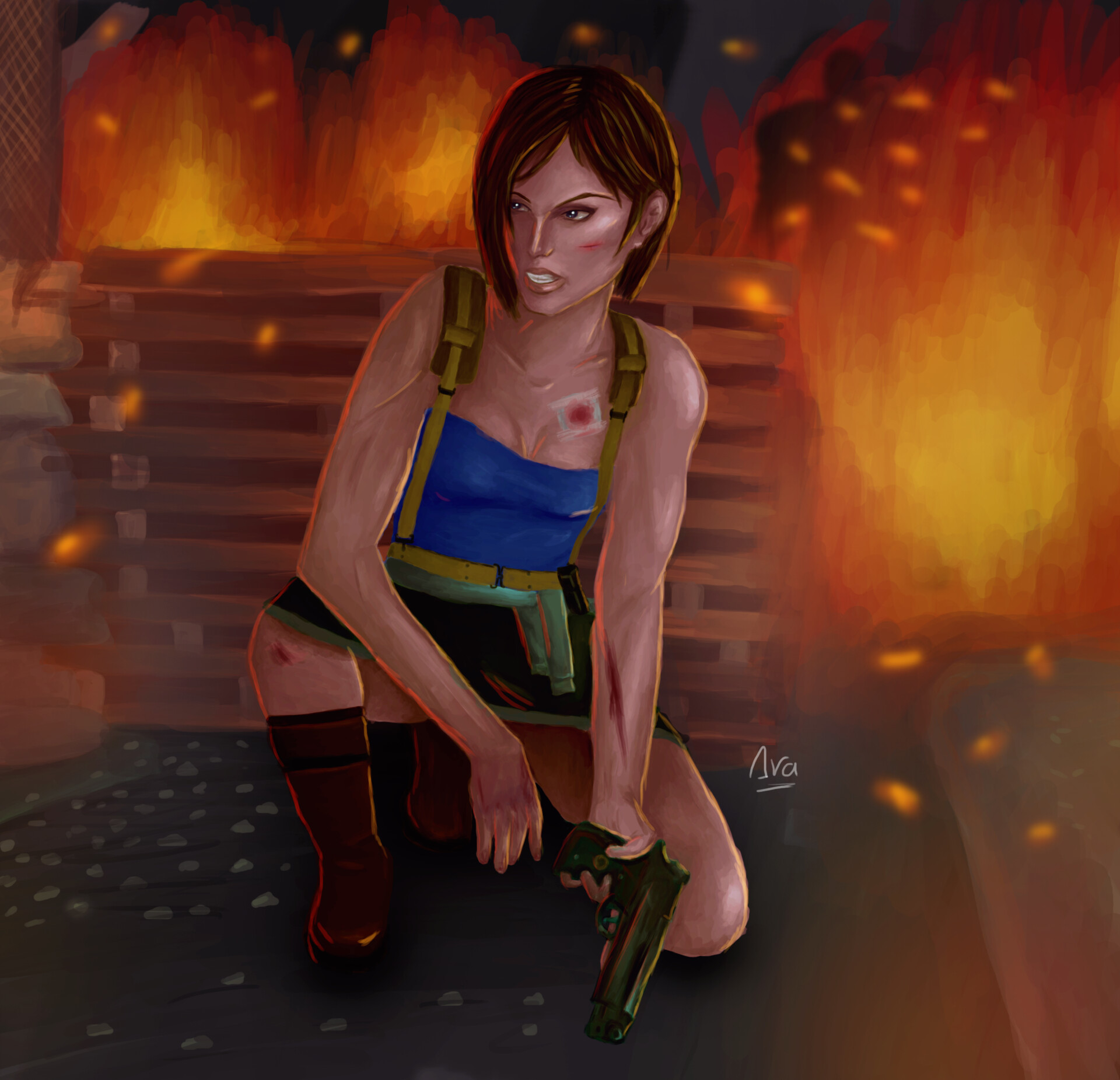 ArtStation - Jill Valentine (RESIDENT EVIL 3)