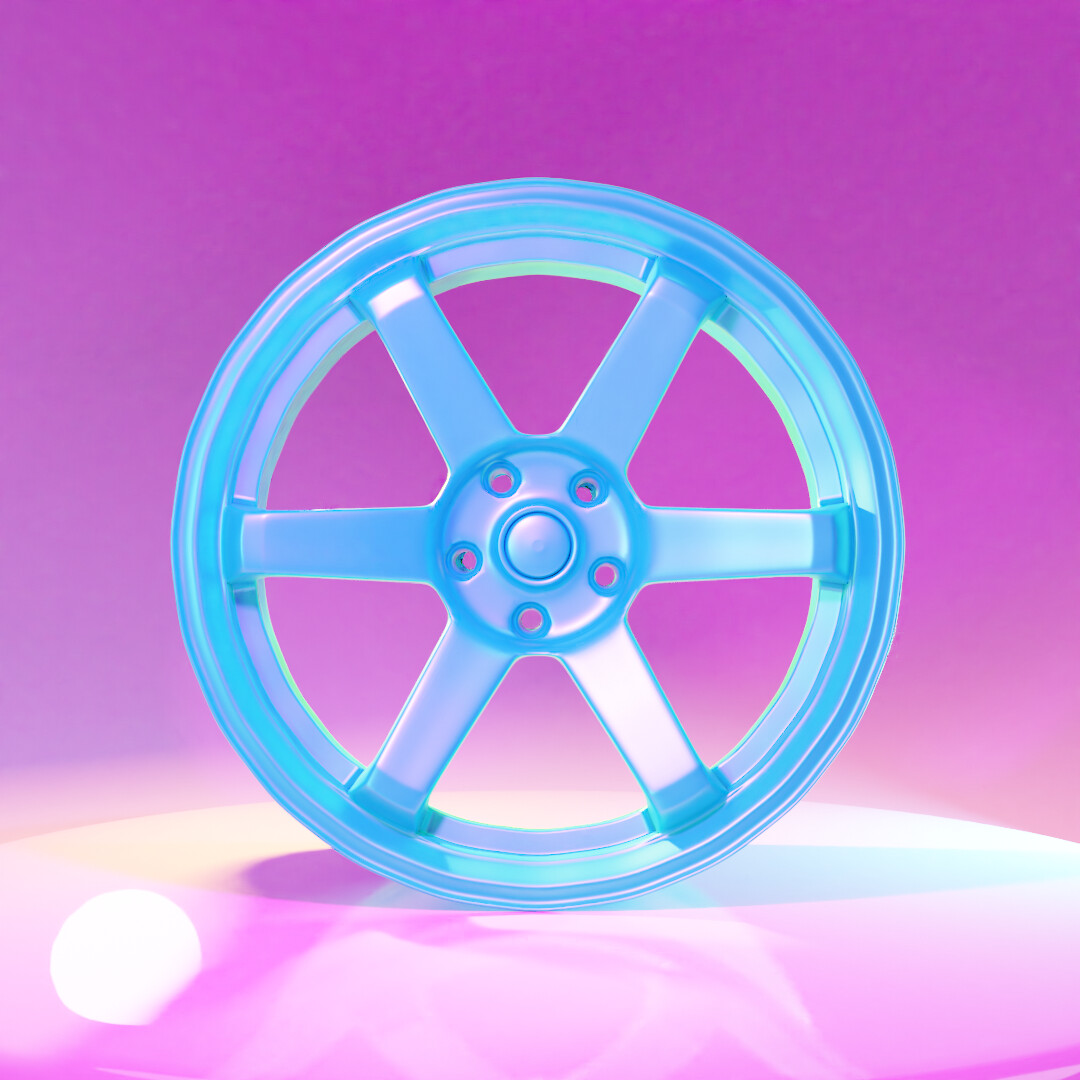 ArtStation - Volk Racing TE37 Rim (Wheel)