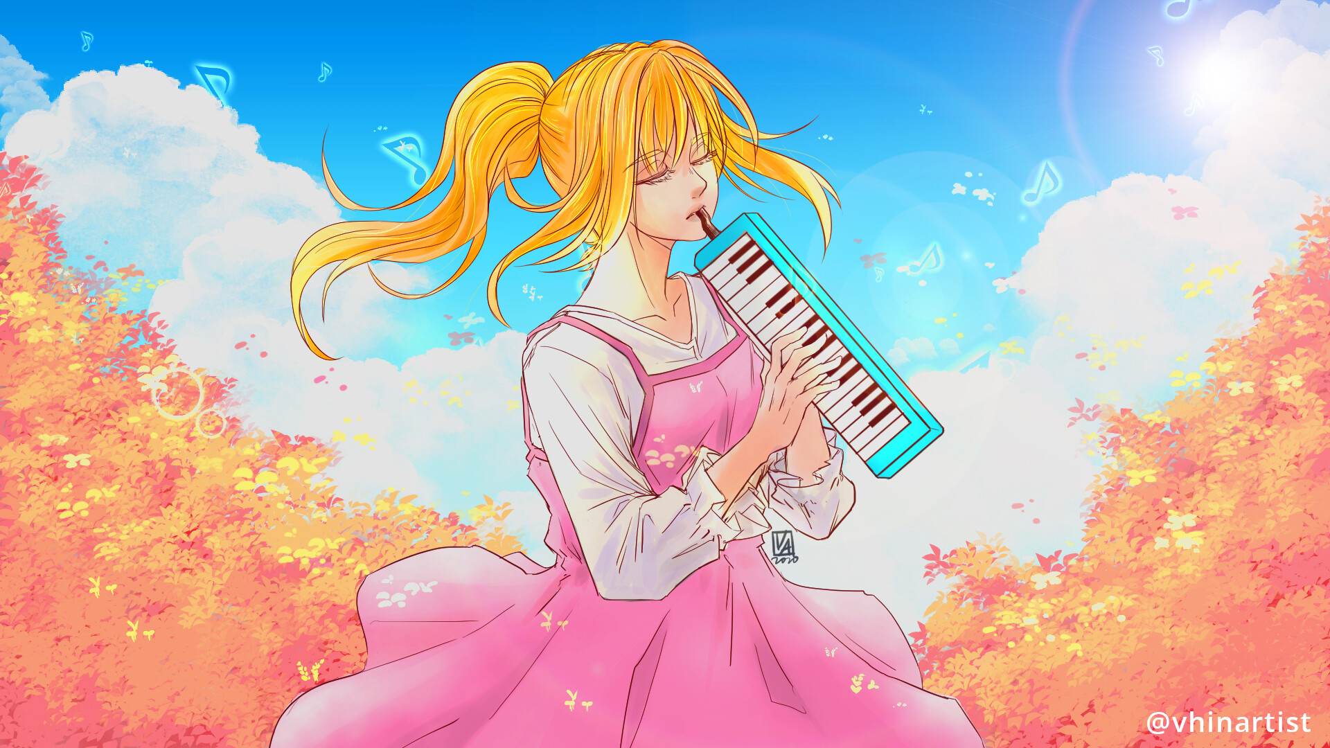 Artstation Kaori Miyazono Your Lie In April Fan Art Alvin Bragais