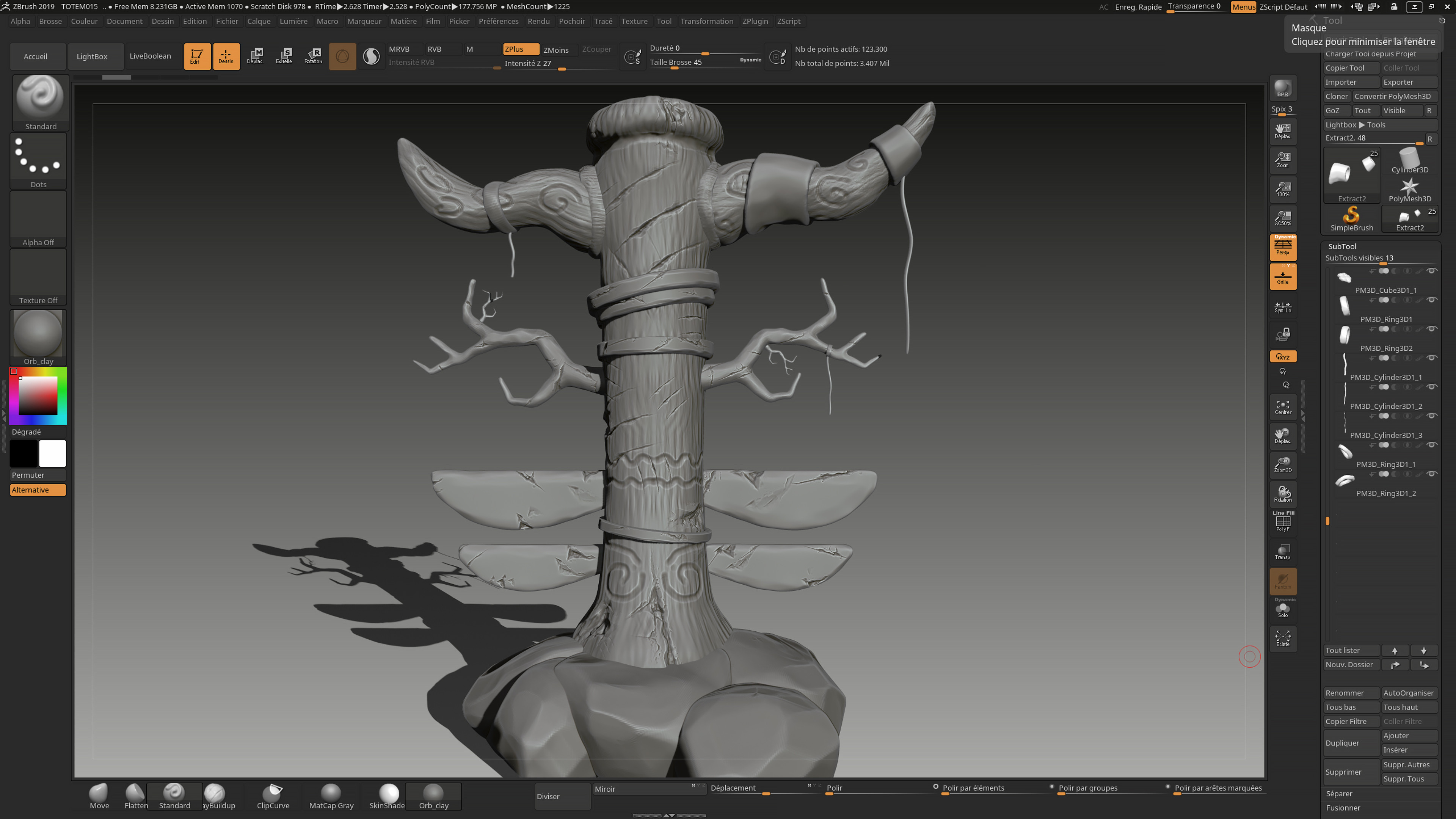 ArtStation - Wip Totem / ZBrush ///, Alexandre Martin