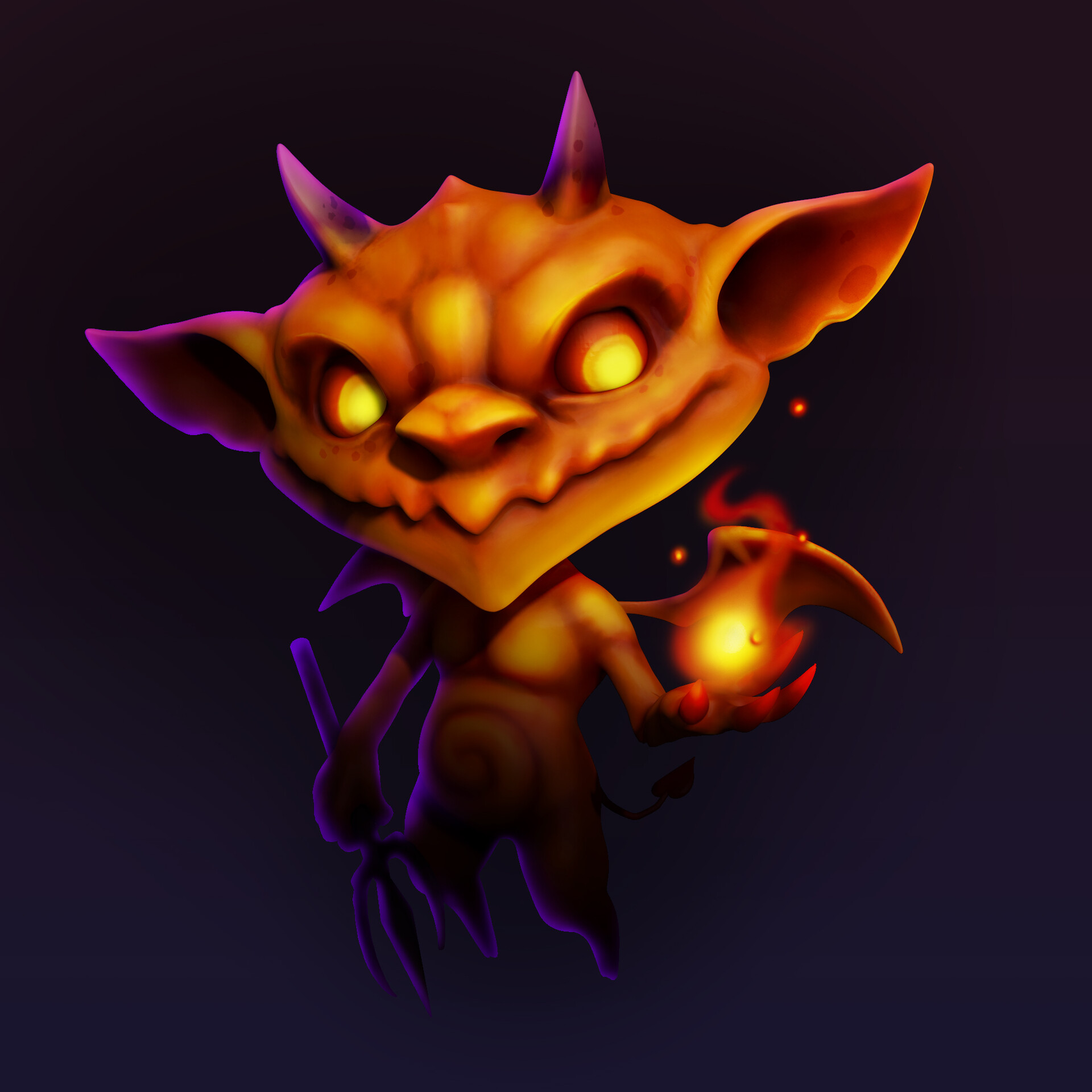 Artstation Imp 3d Model Texture And Animation Linda Bertolino