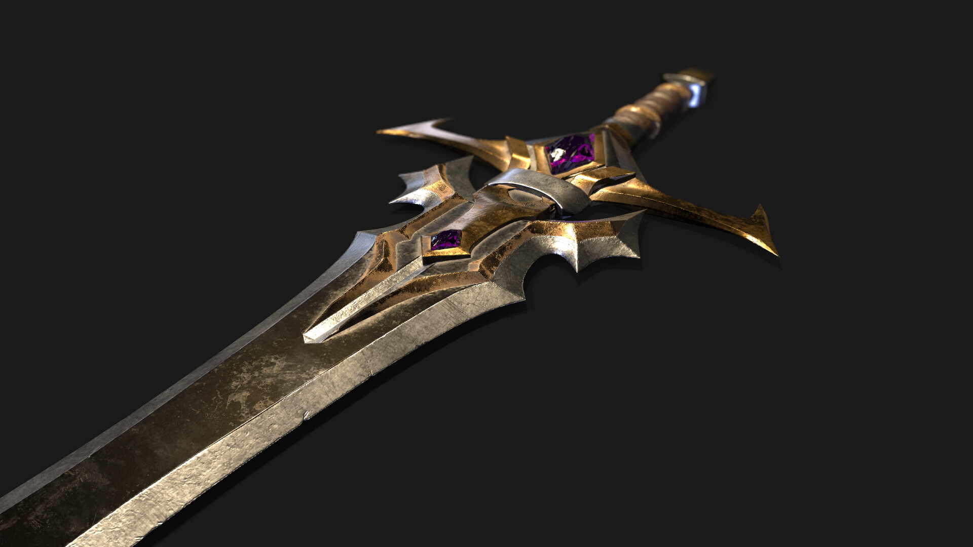 Artstation Fantasy Sword Daniel Alcaniz Walking dead katana sword of michonne licensed walking dead weapon. artstation fantasy sword daniel alcaniz