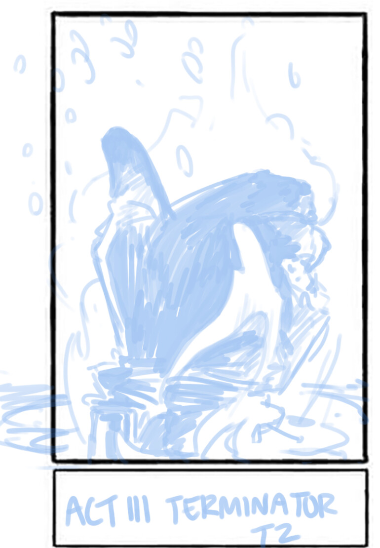 Extra sketch not chosen for the final. 