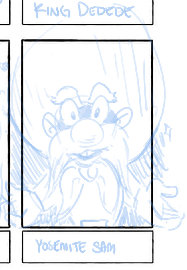 Extra sketch not chosen for the final. 