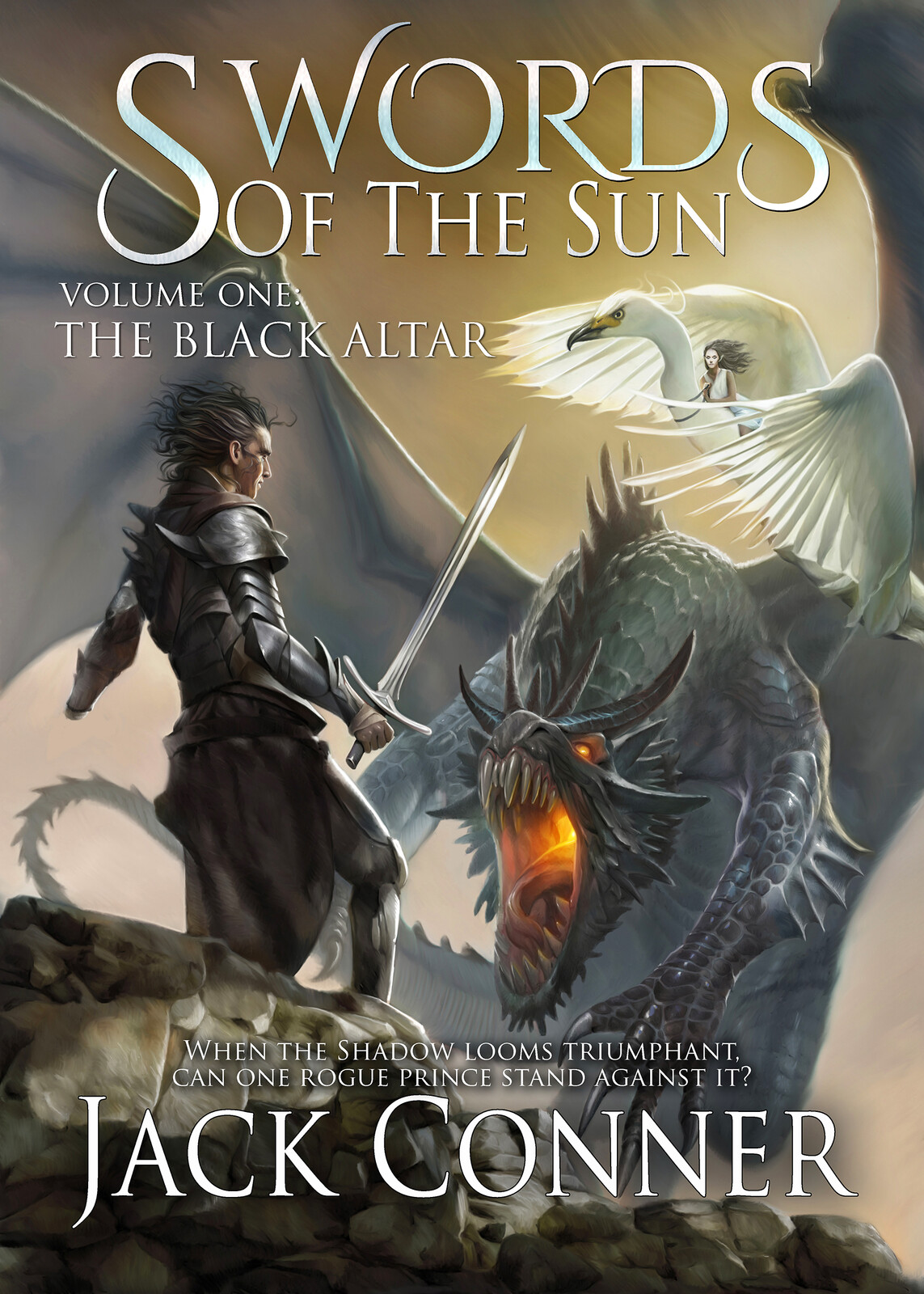 SWORDS OF THE SUN - cover book front with lettering and grafic design