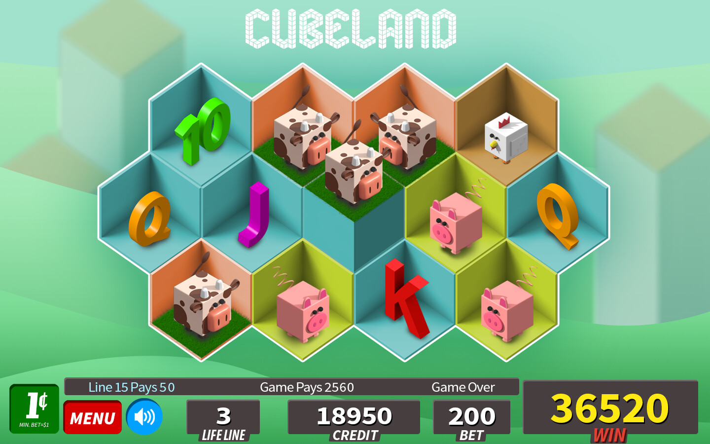Cubeland | Land Based and digital slot design exploration