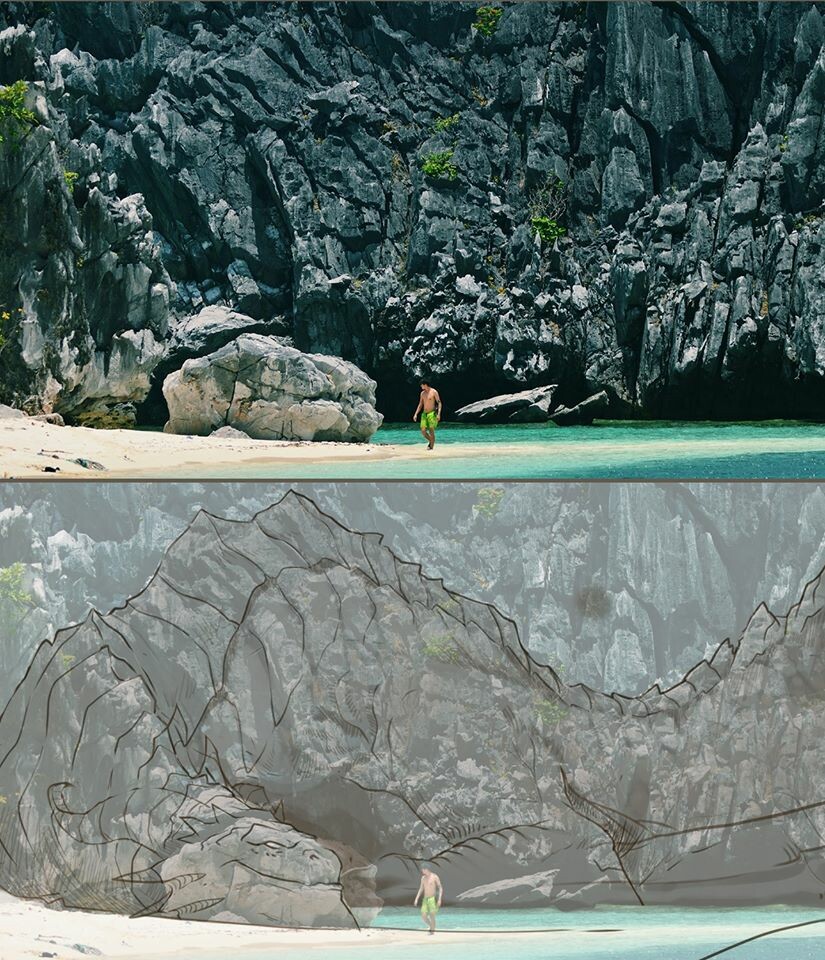 my Palawan beach picture inspiration (that's me over there btw)