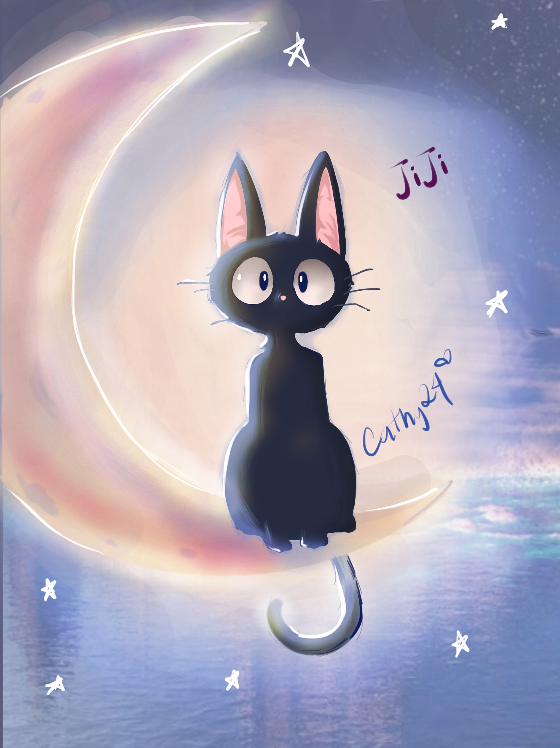 ArtStation Jiji (Kiki’s Delivery Service Ghibli)