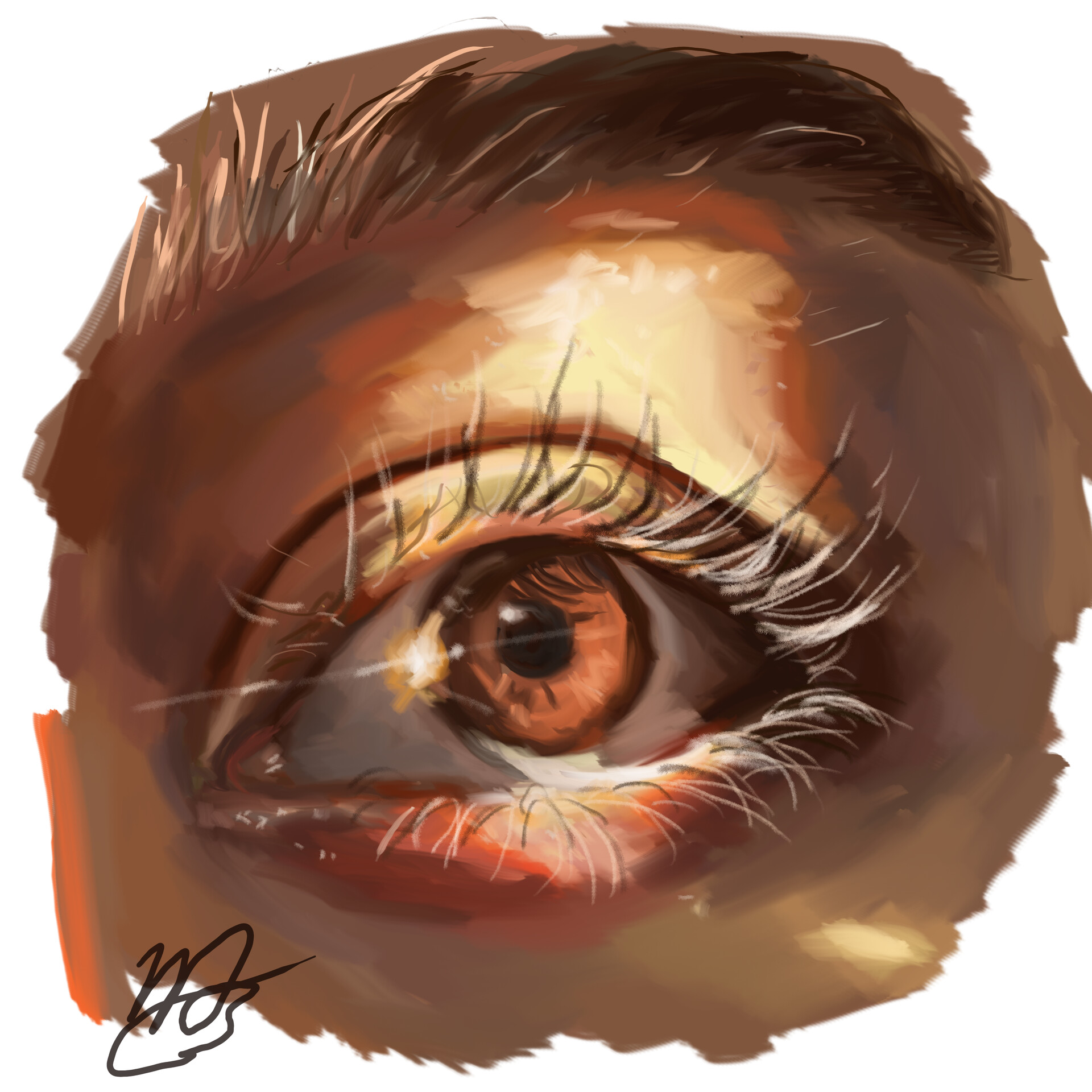 Artstation Realistic Eye Nora Asfoor