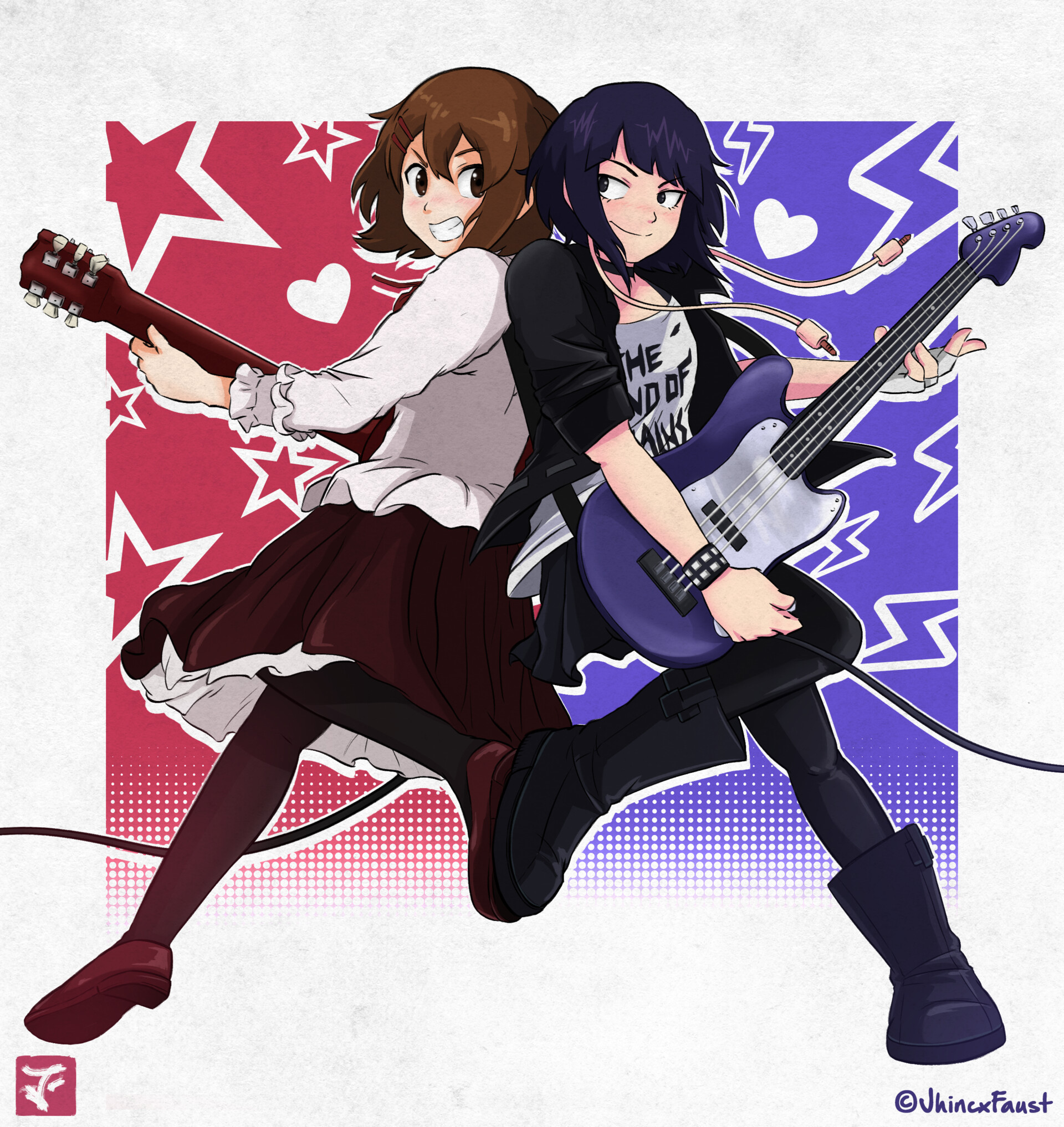 Artstation Jamming Yui And Jiro Ian Matining