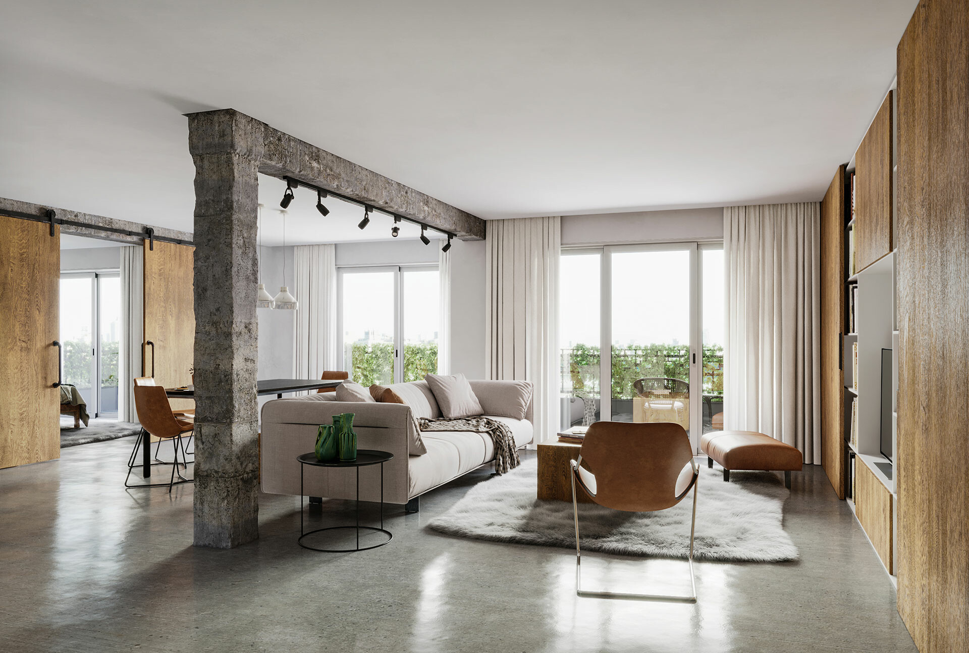 Artstation Minimalist Apartment Interior Strava Studio