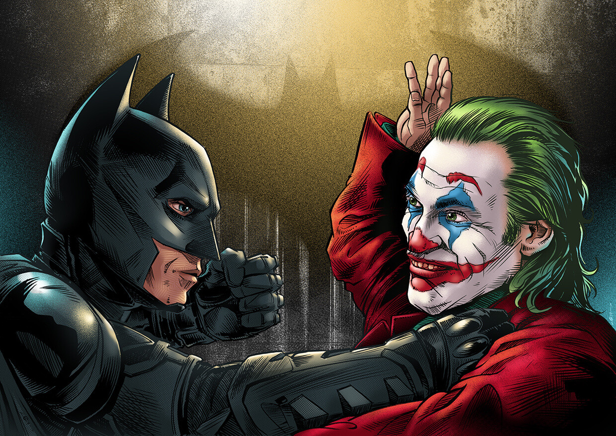 ArtStation - Batman vs Joker Magazine Cover
