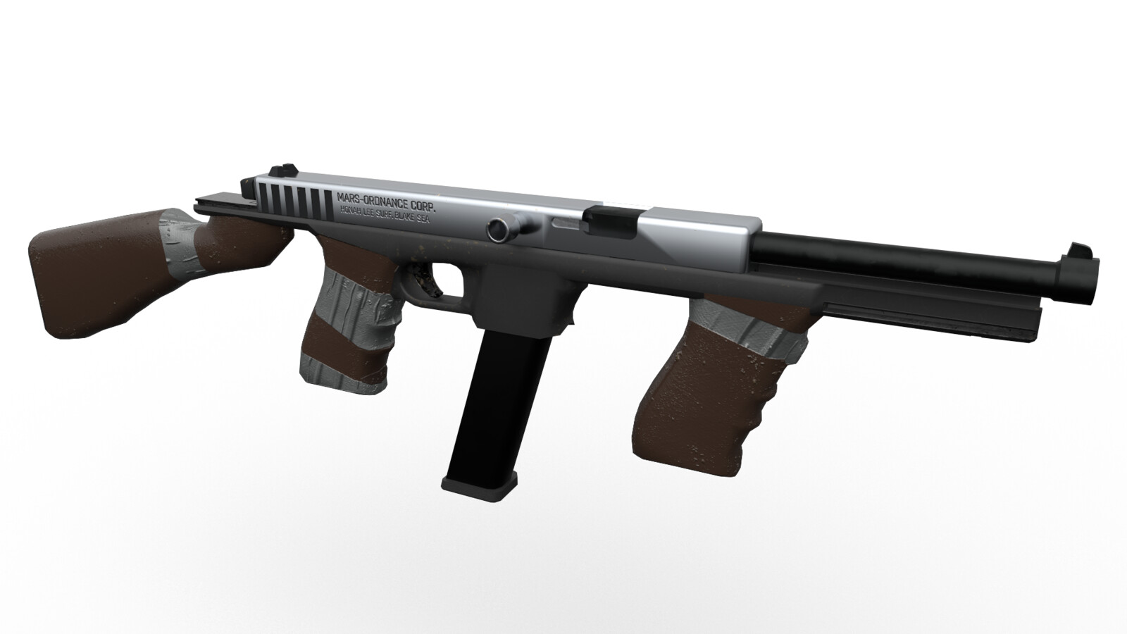 Glompson Artstation Glompson Submachine Gun Kyle Krause glompson submachine gun kyle krause