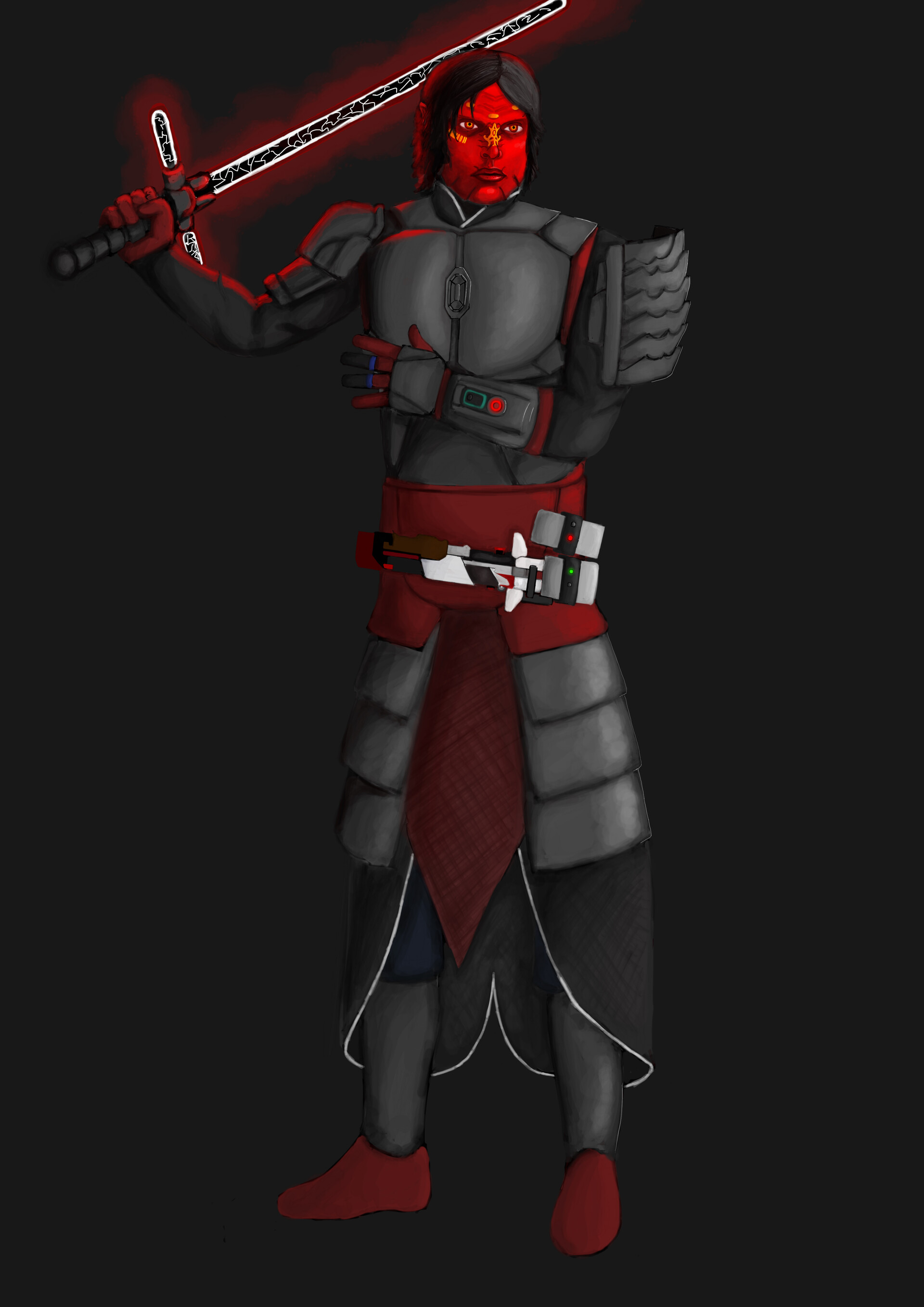 Download Female Mandalorian Armor Concept Art Gif