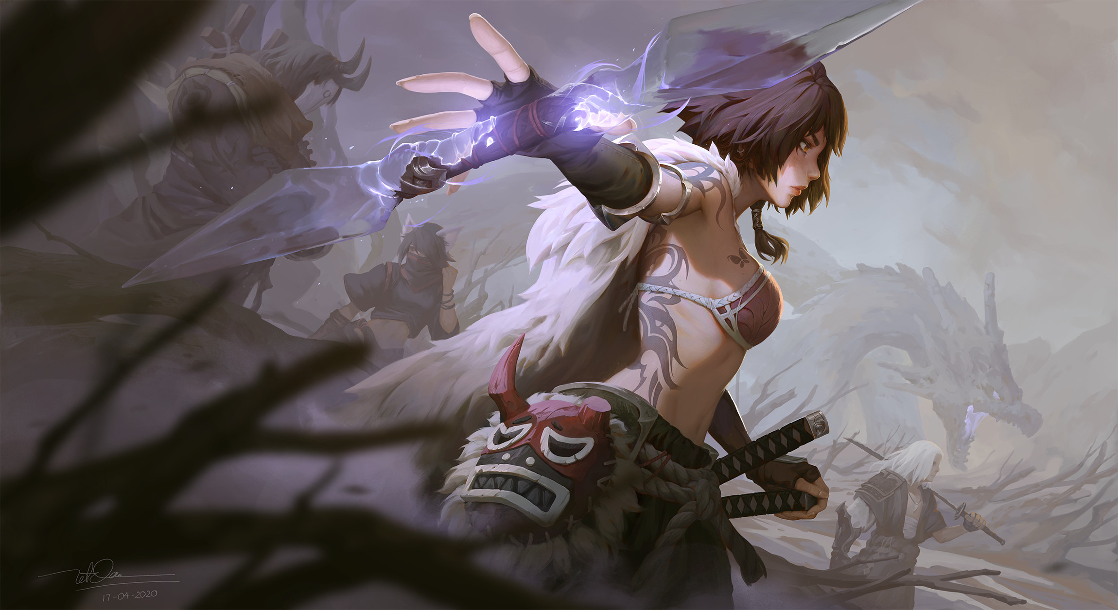 artstation mineko personal project dao trong le