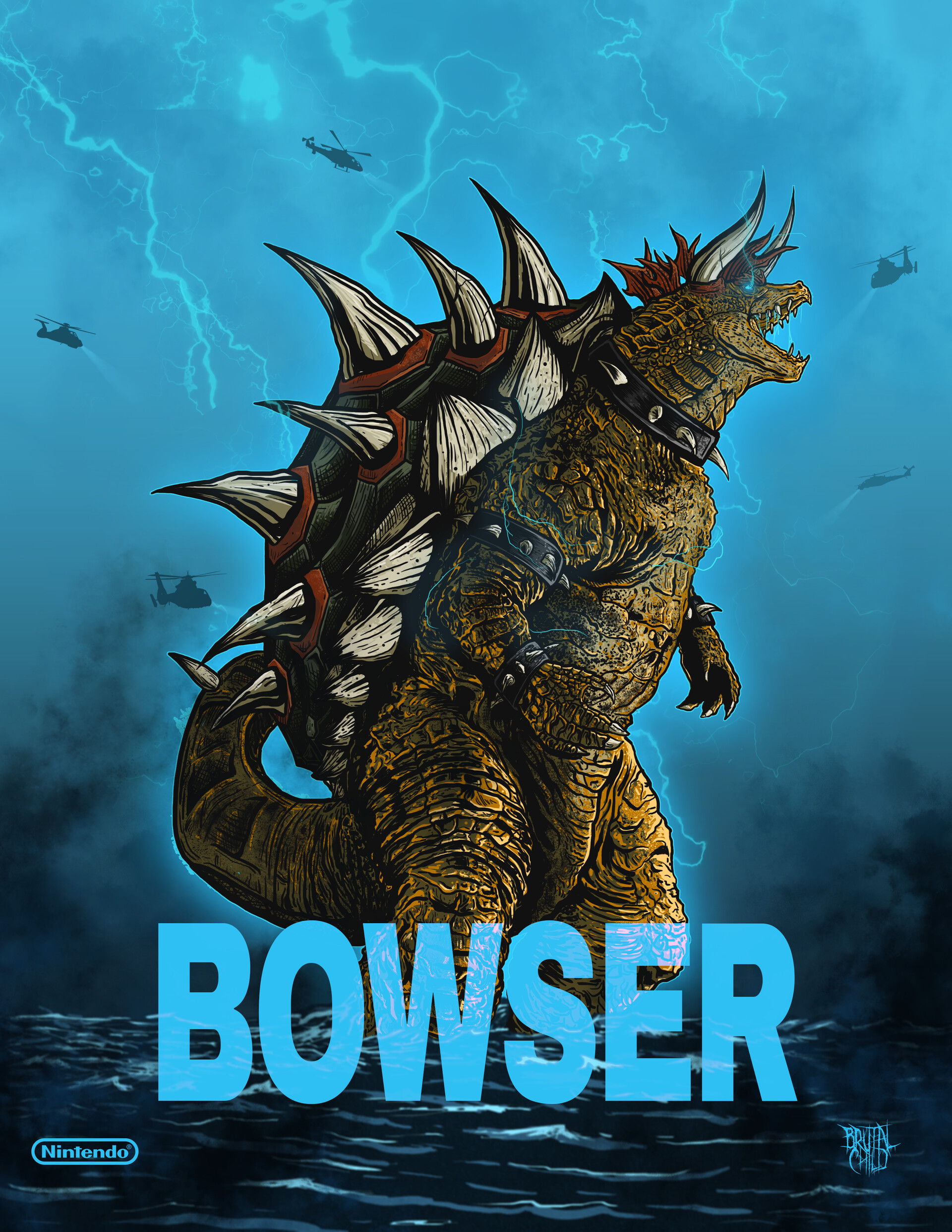 picture Godzilla Vs Kong Bowser Vs Donkey Kong artstation bowerzilla ali hdz