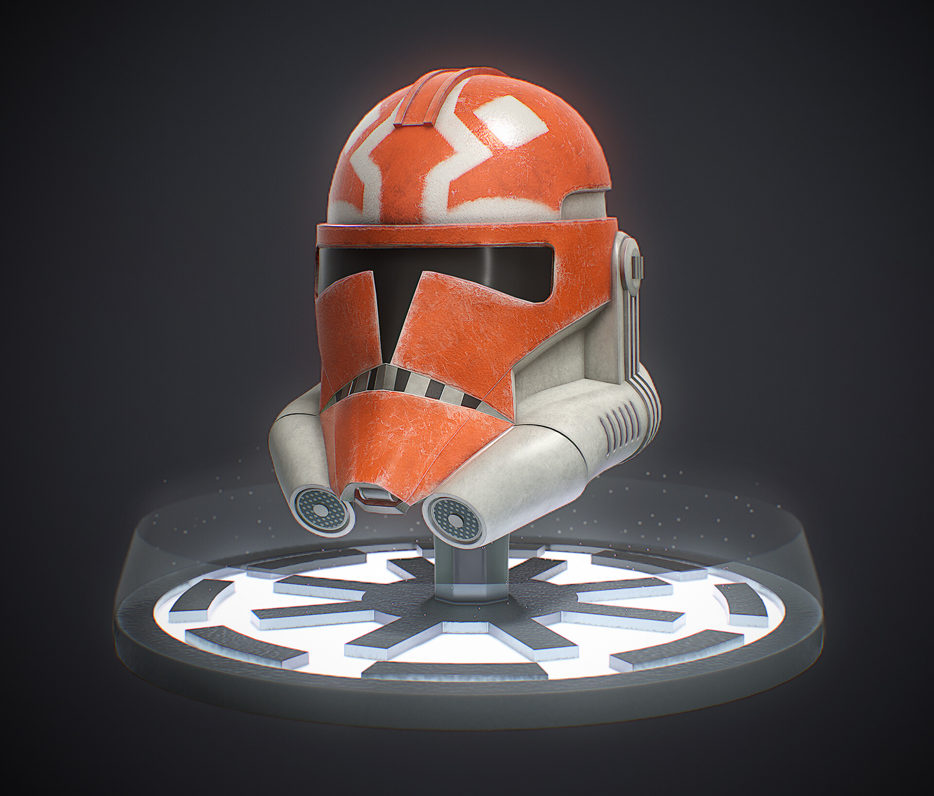 Star Wars The Clone Wars Ahsoka Tano and 332nd Company Helmet Ornament 