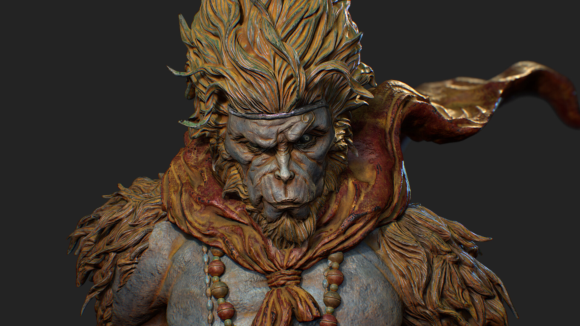 Artstation 大猿王monkey King 设定参照寺田克也手稿设定
