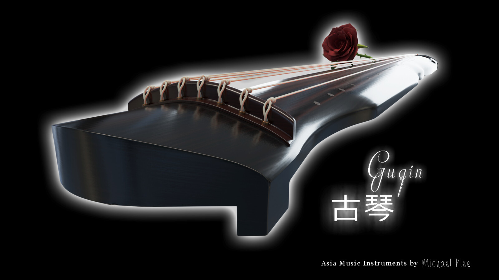 Guqin_古琴_Chinese_Zither string view