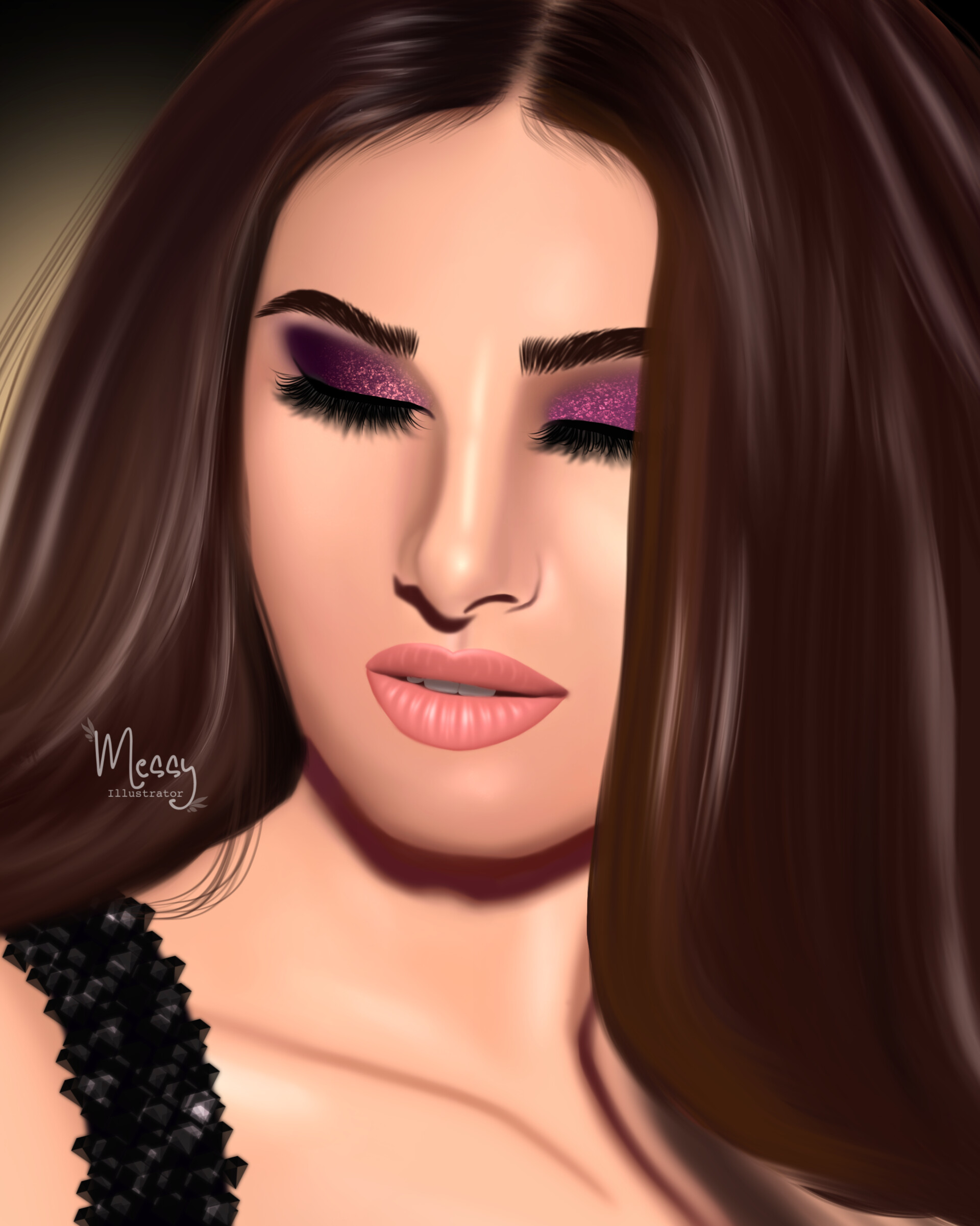 Artstation Digital Painting Of Tara Sutaria Messy Illustrator