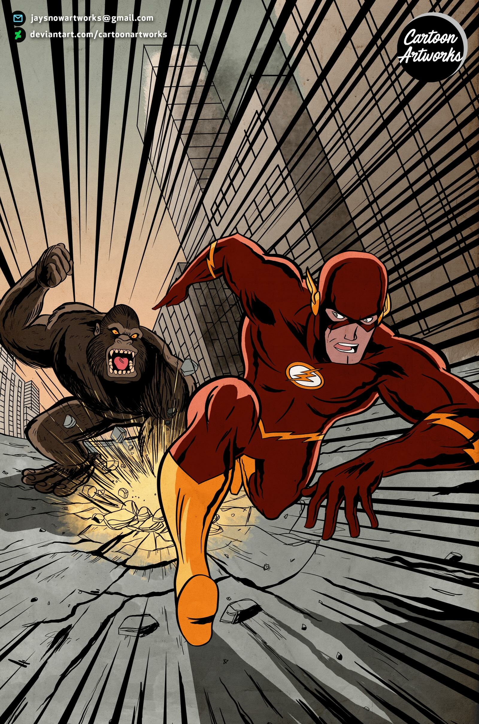 gorilla grodd vs flash