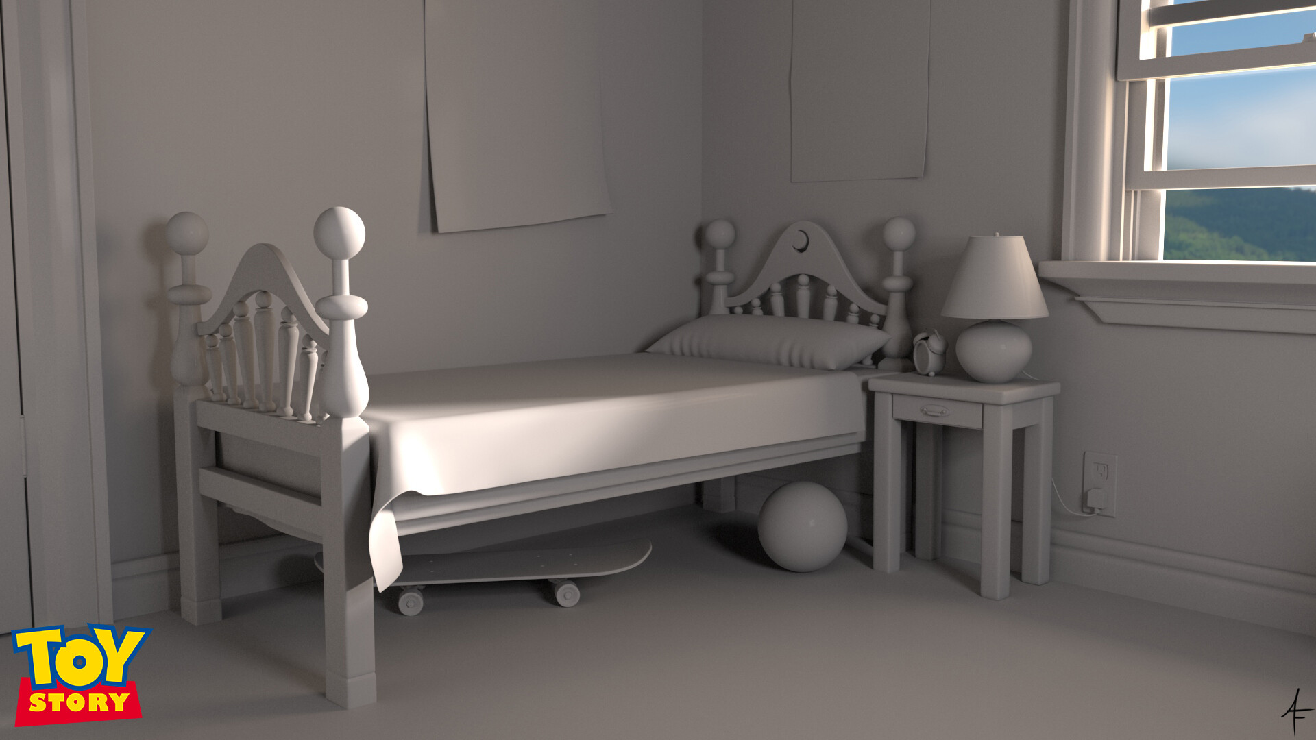 Artstation Toy Story Andy S Room, Toy Story Bed Frame