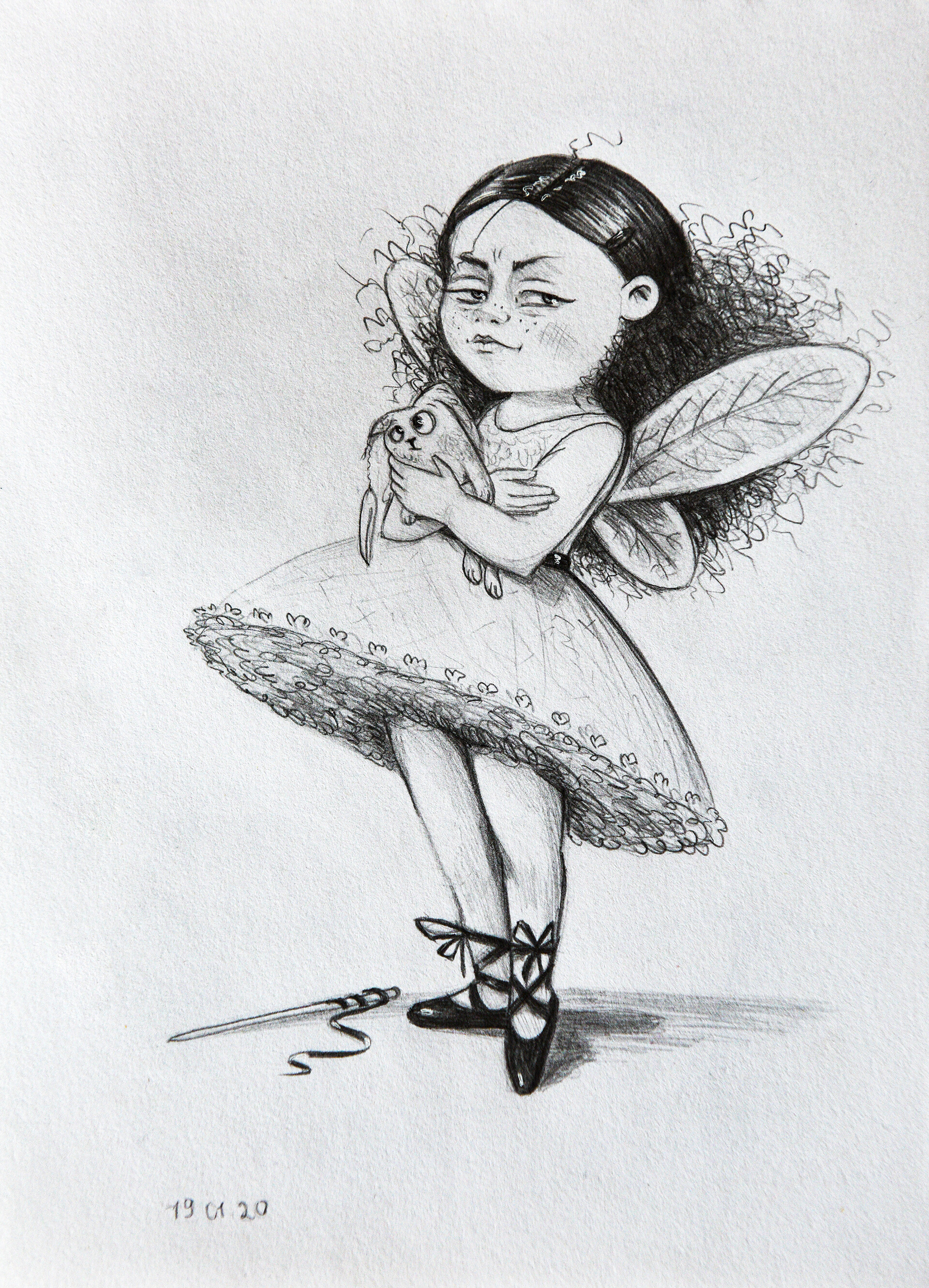 beautiful pencil drawings of fairies