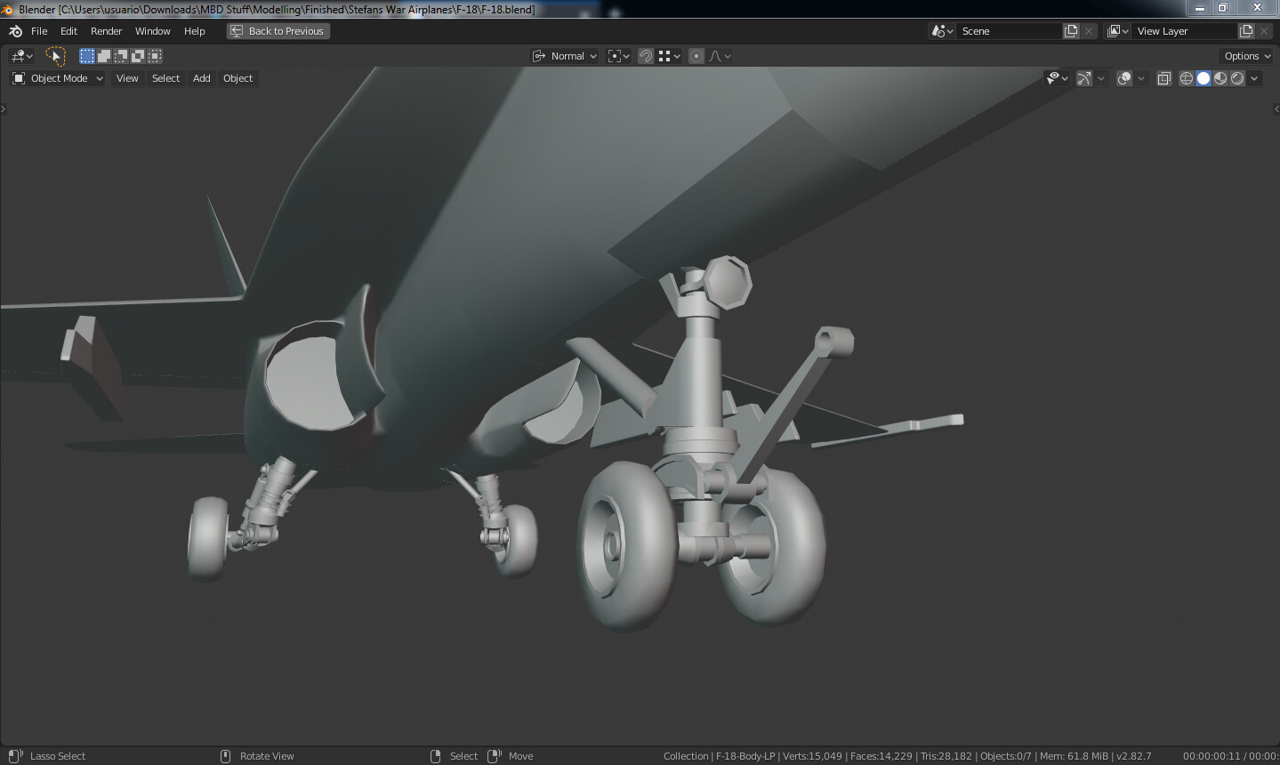 Michael Colina Michael Ben David F 18 3d Model Freelance Job