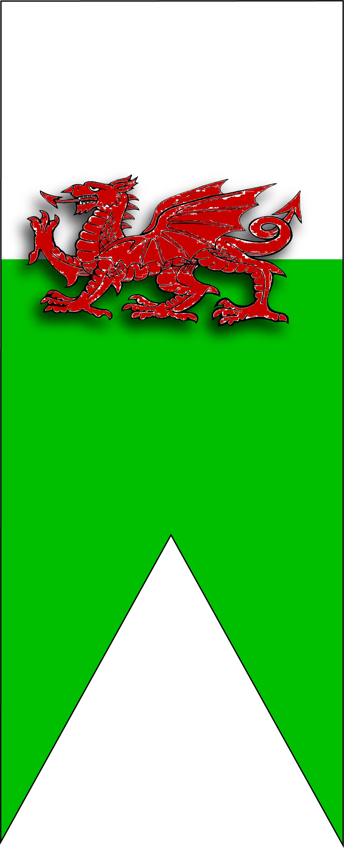 ArtStation - CYMRU Swallowtail Flag