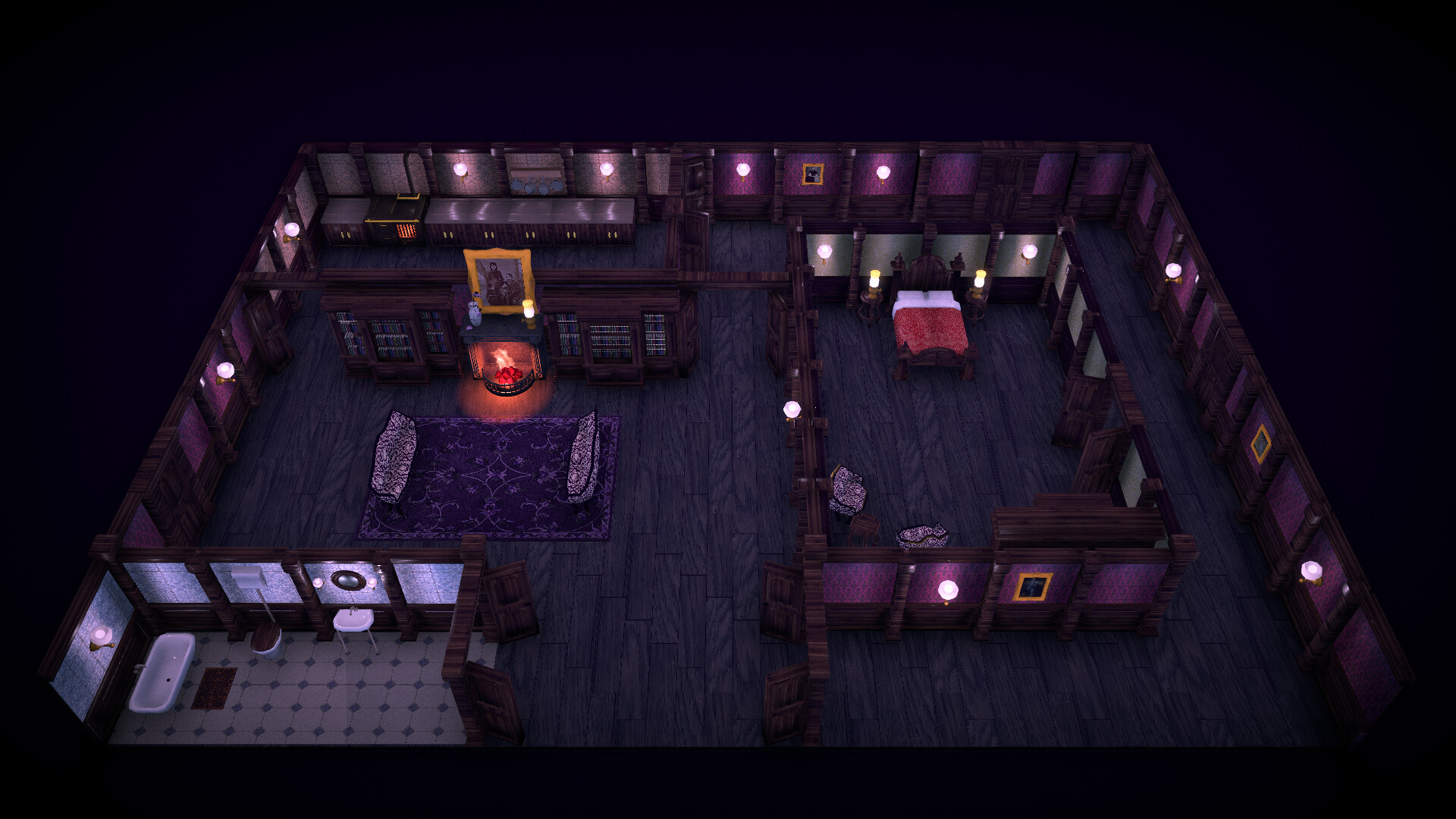 ArtStation I Miss Grandma Mansion Map