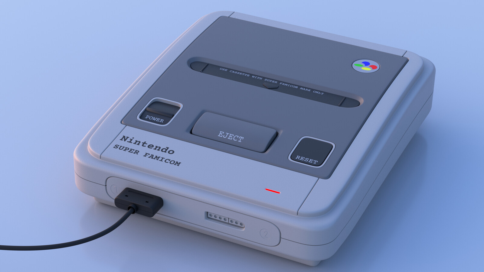 SNES case closeup