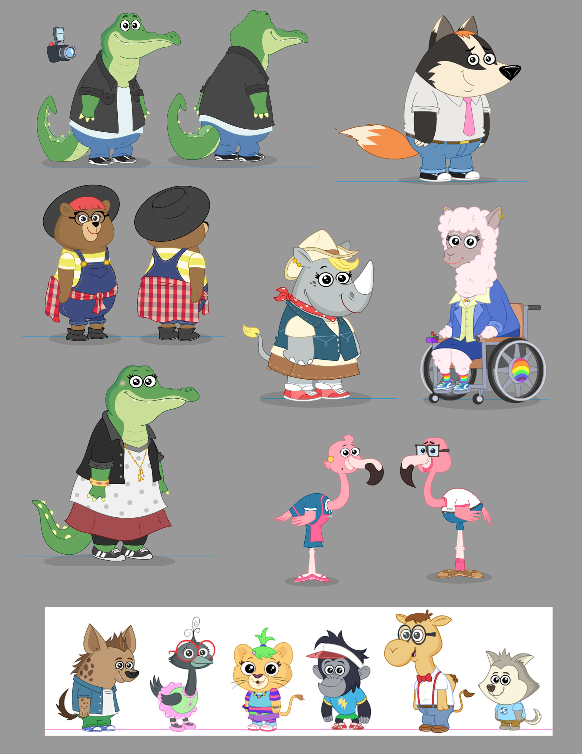 ArtStation characters i designed for the series Chip and Potato