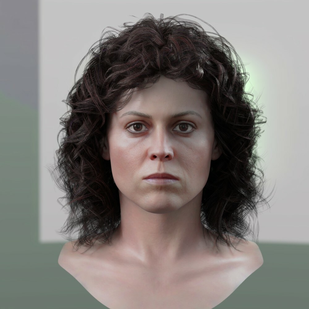 Stephan Plotnicov 3d Model Sigourney Weaver Ellen Ripley
