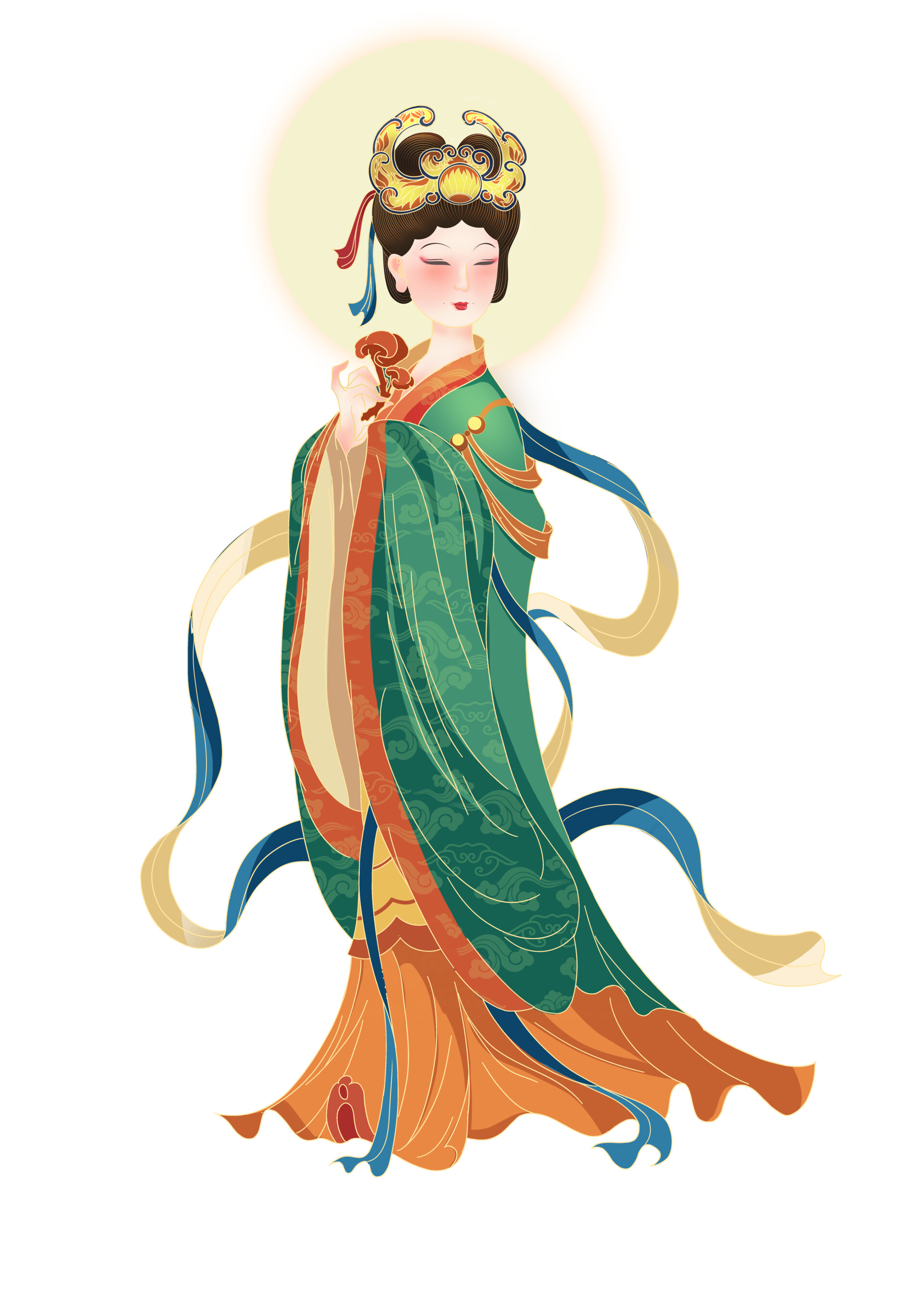 吴羁- 中国敦煌壁画风格人物